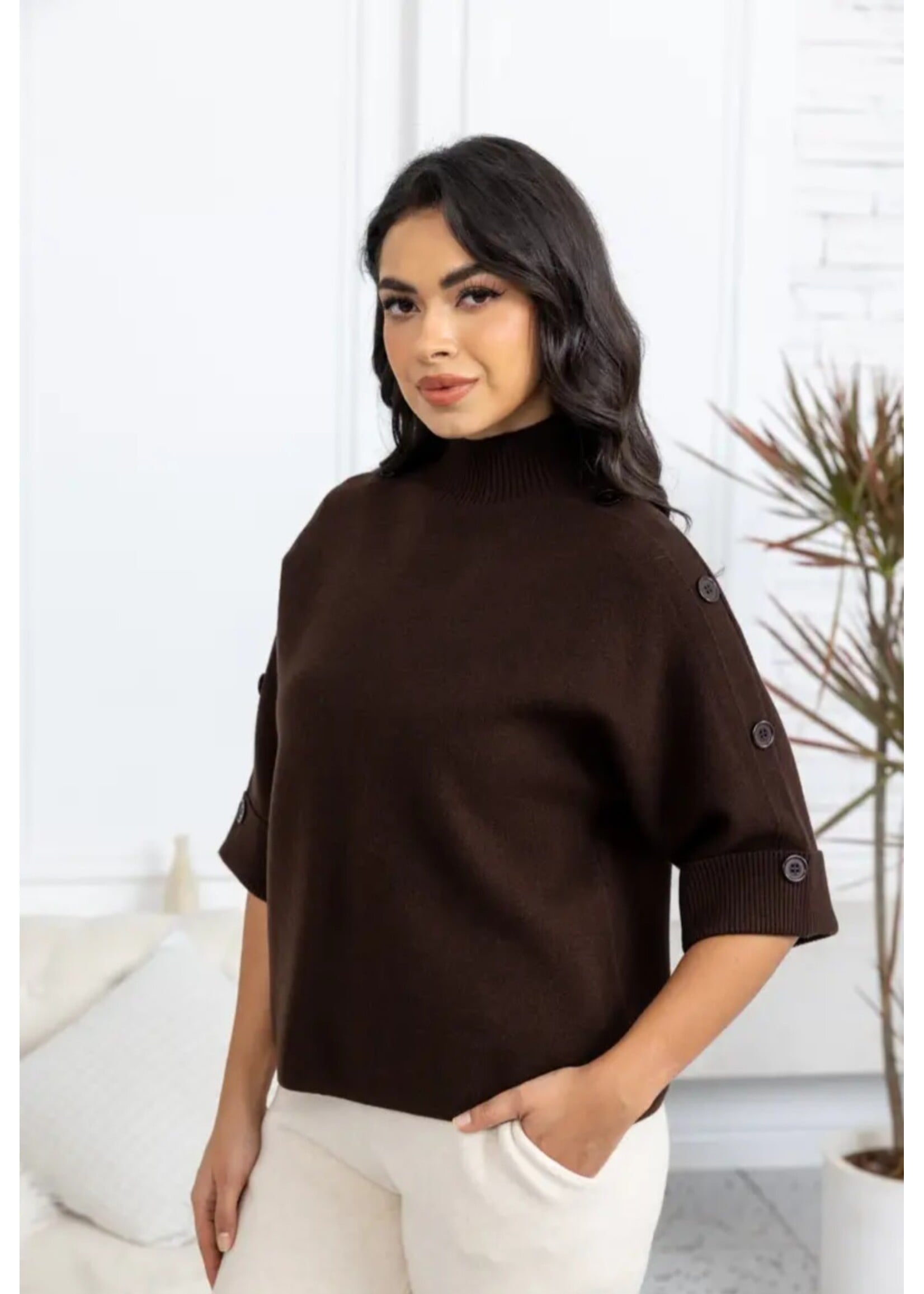 Highland Button Detail Knit