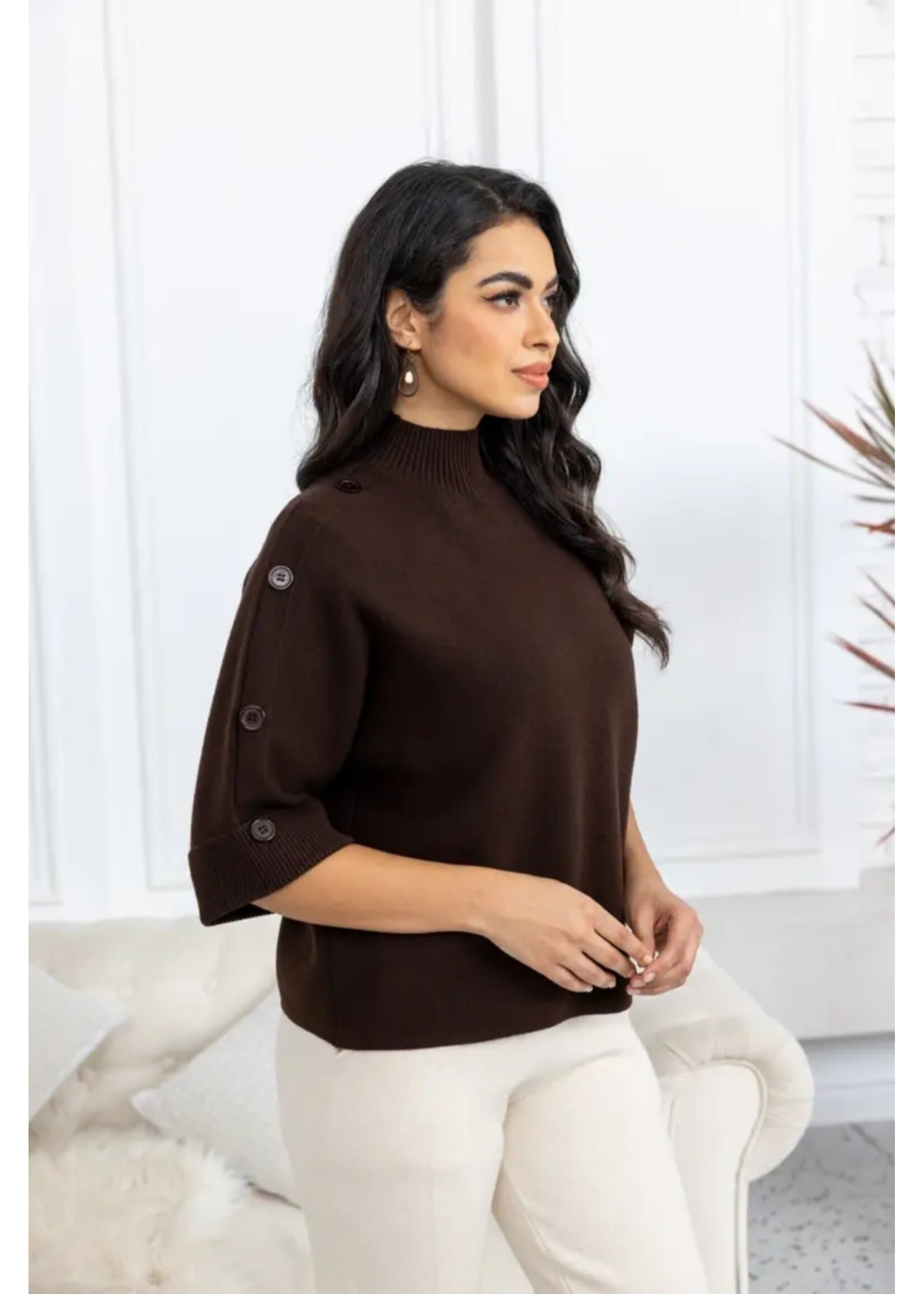 Highland Button Detail Knit