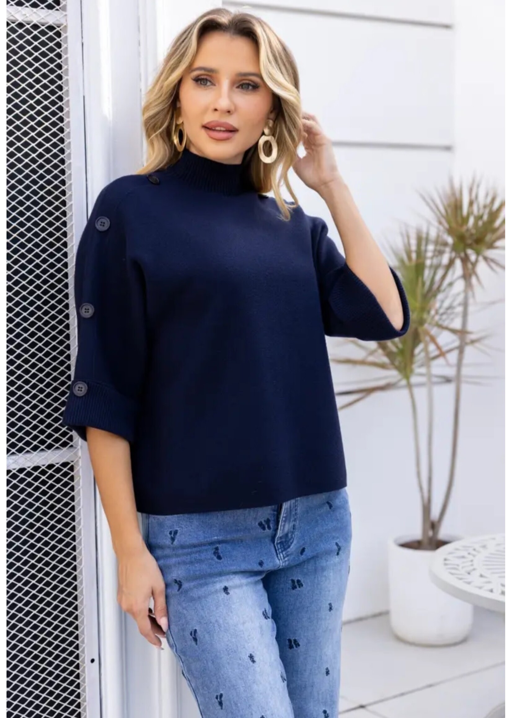 Highland Button Detail Knit