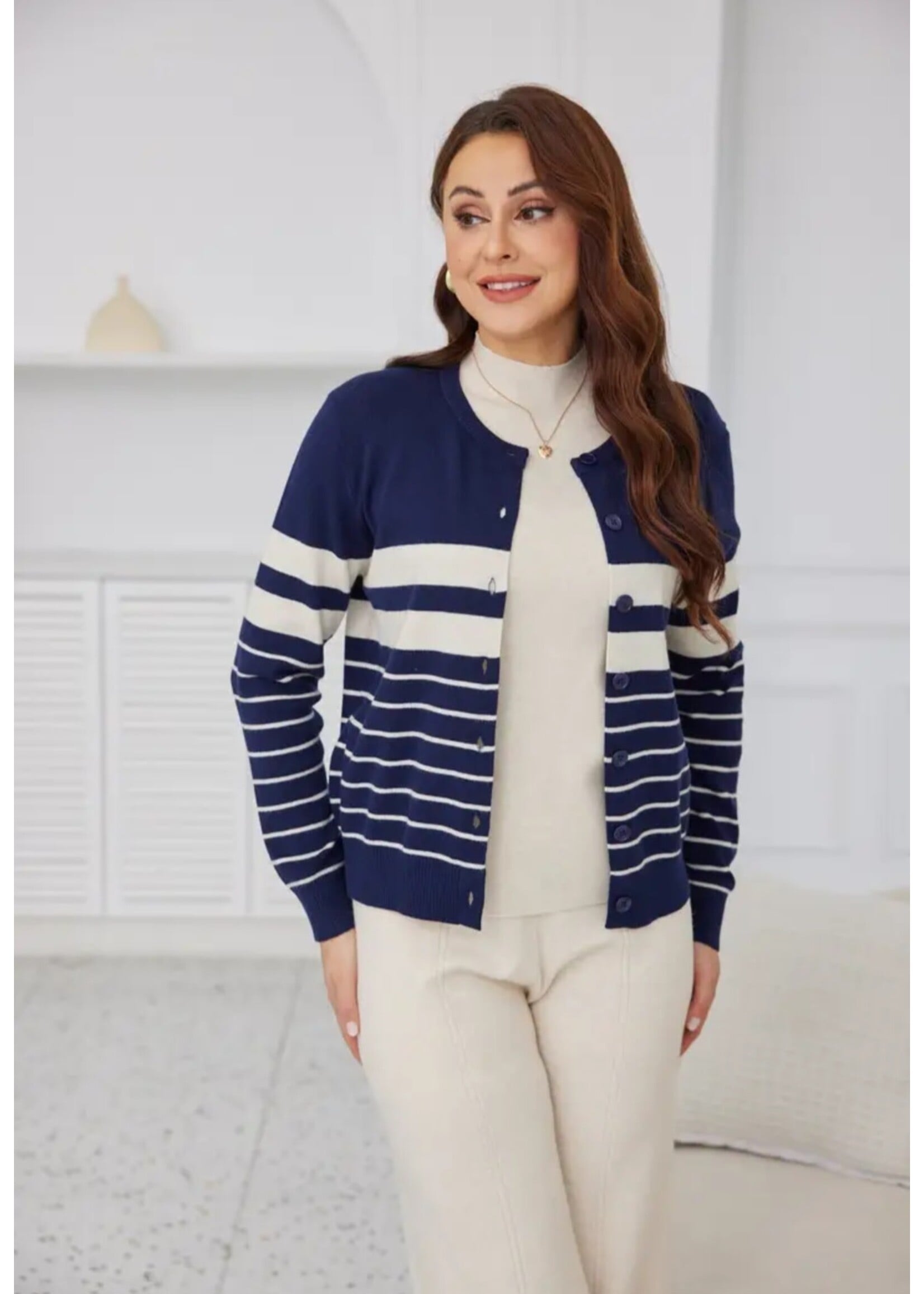 Striped Lux Cardigan