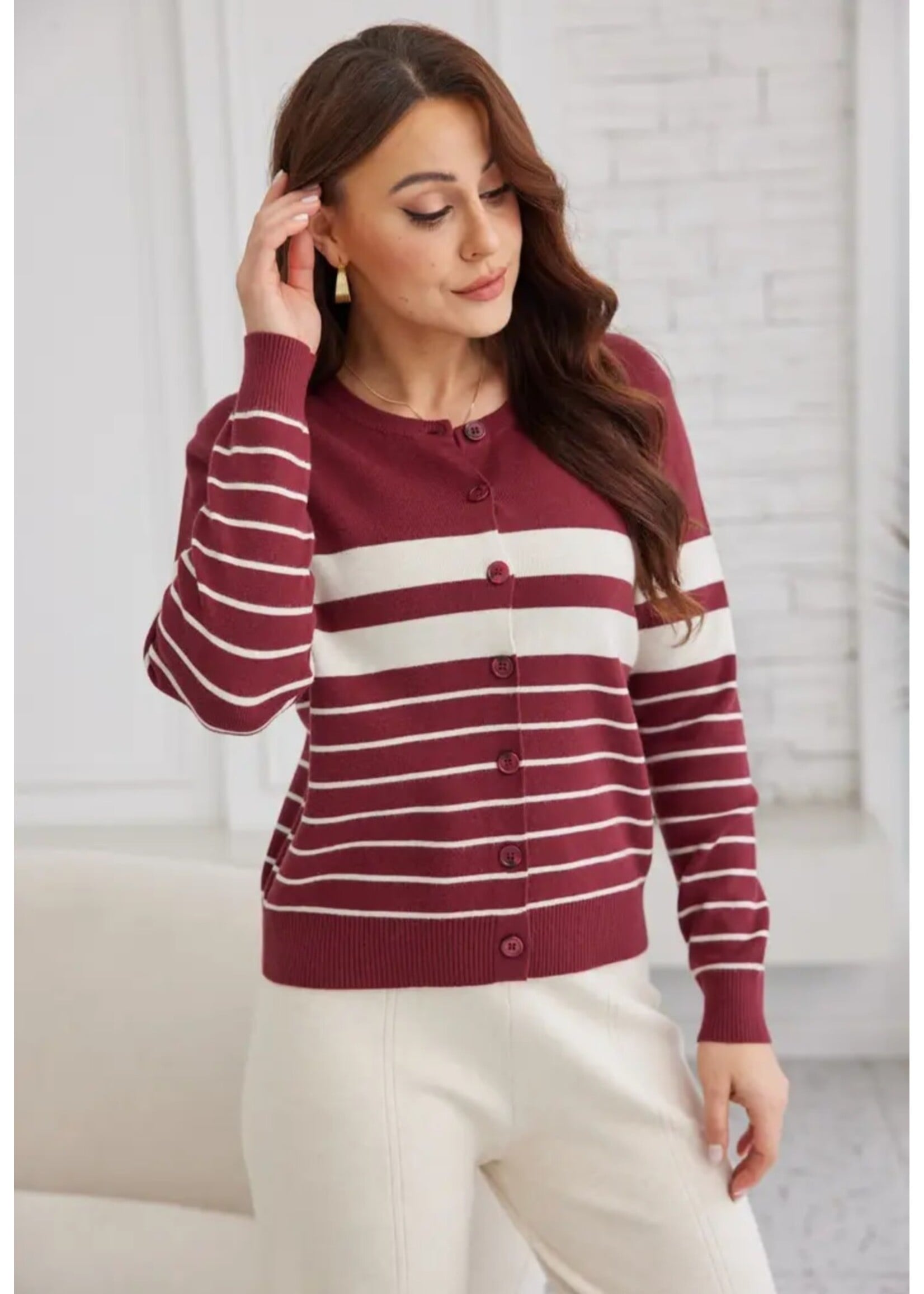 Striped Lux Cardigan