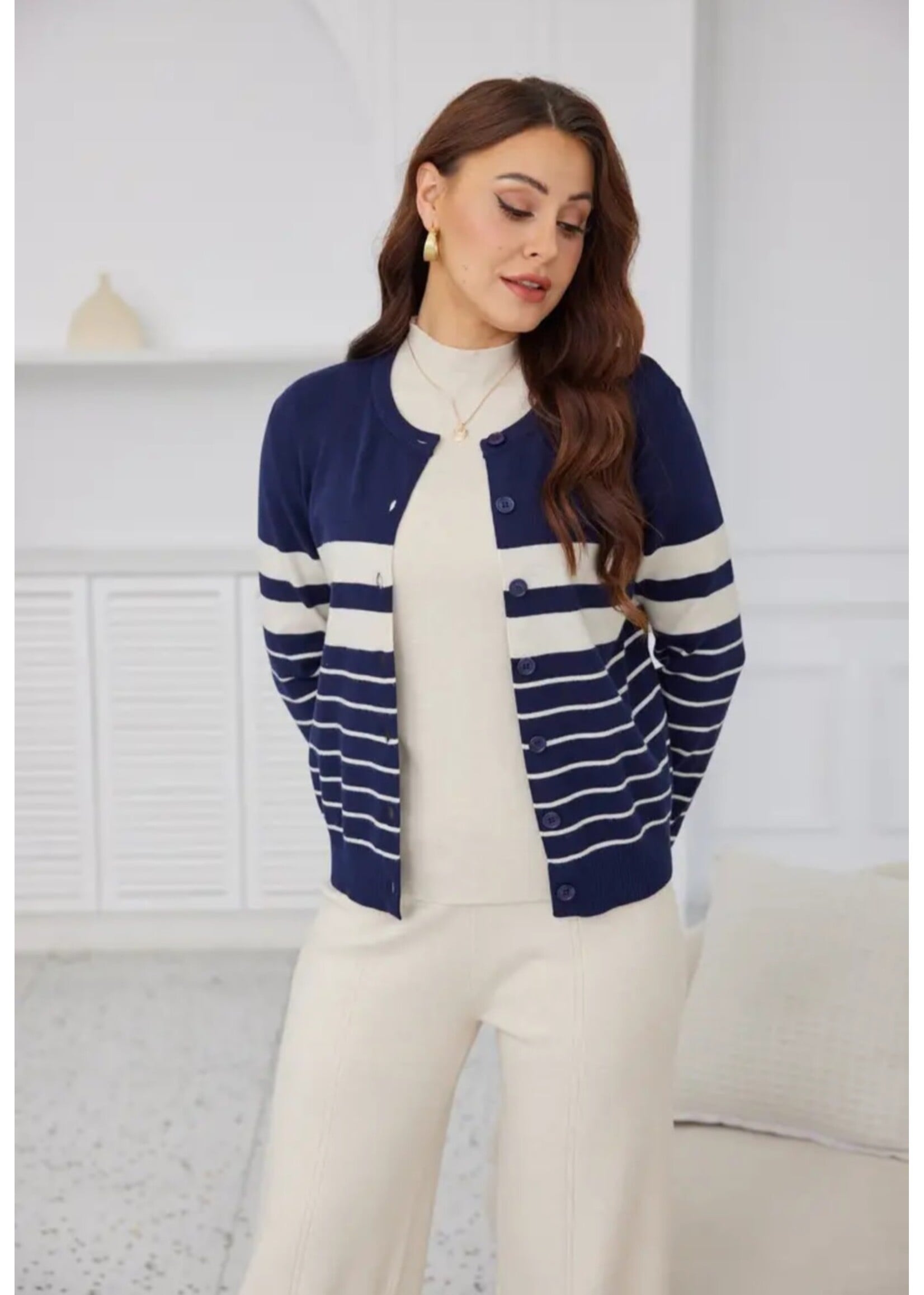 Striped Lux Cardigan