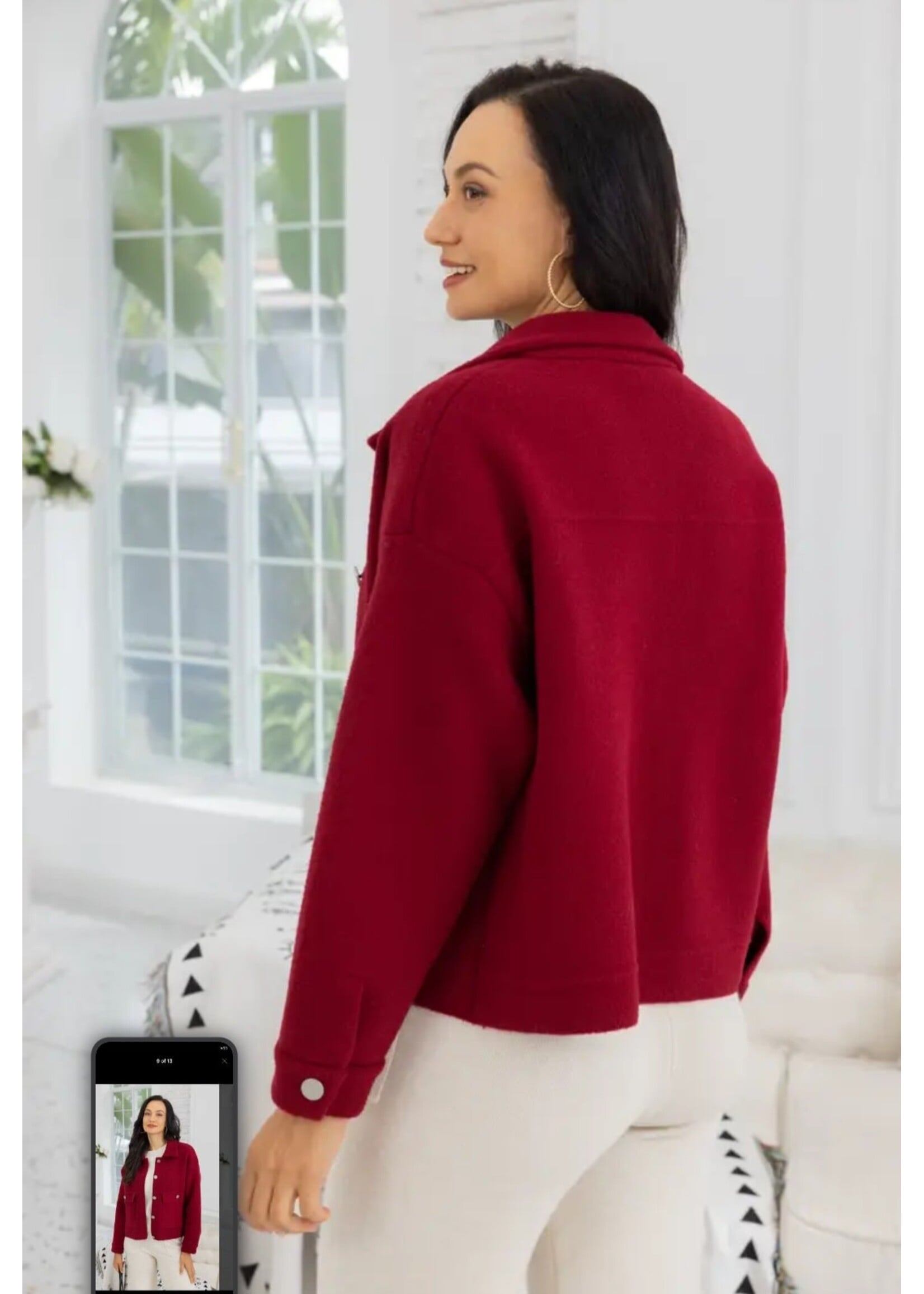 Midtown Button Shacket