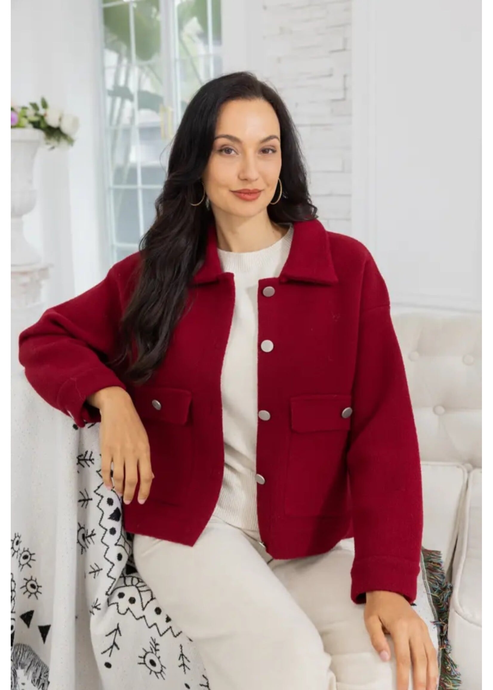 Midtown Button Shacket