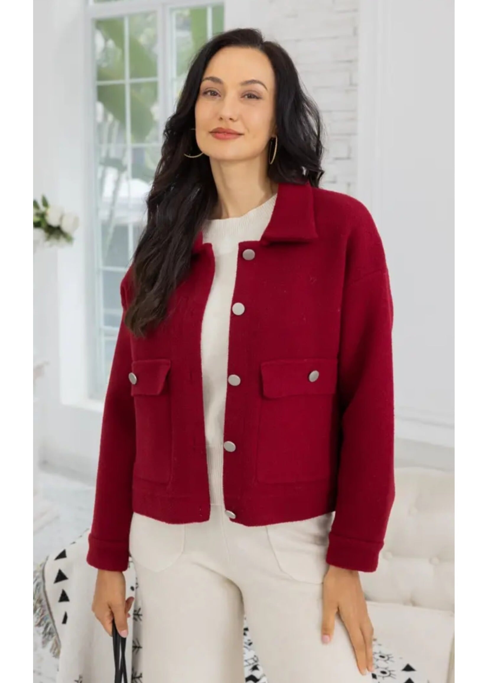 Midtown Button Shacket