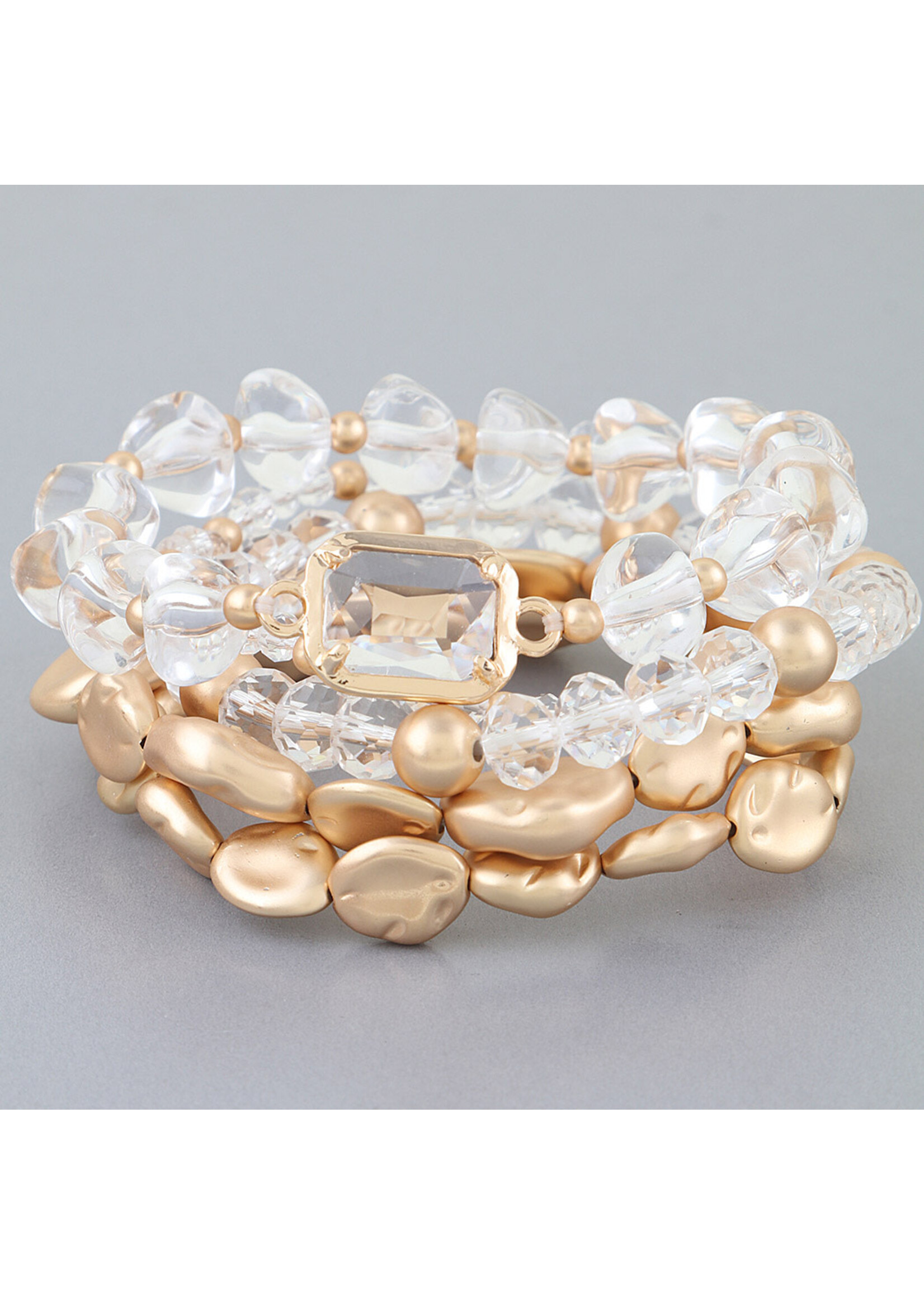 Modern Crystal Stone Beaded Accessory Bracelet
