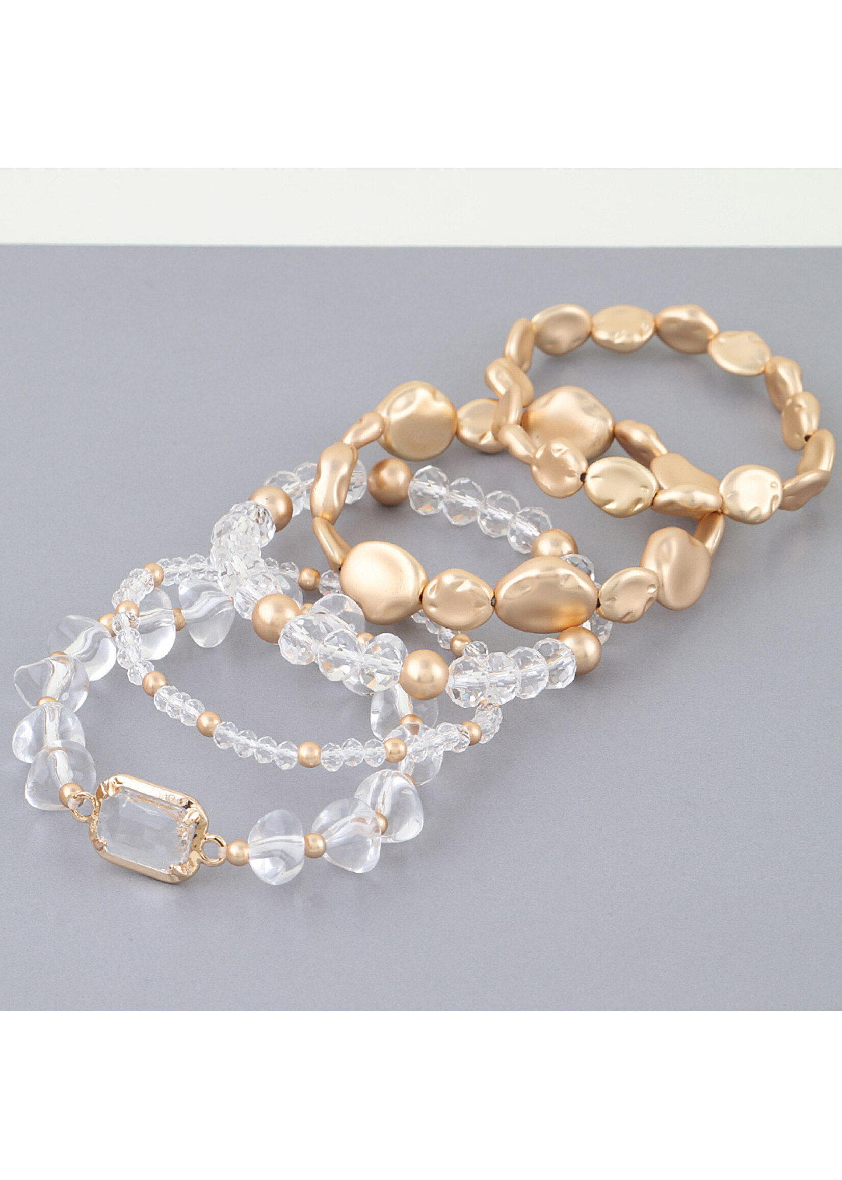 Modern Crystal Stone Beaded Accessory Bracelet