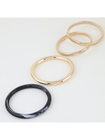 Multi Marble Stone Bangle Bracelet