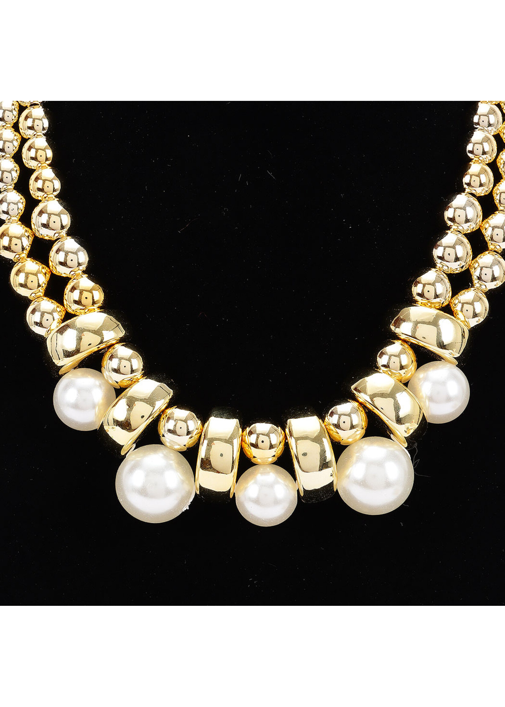 Multi CCB & Pearl Necklace