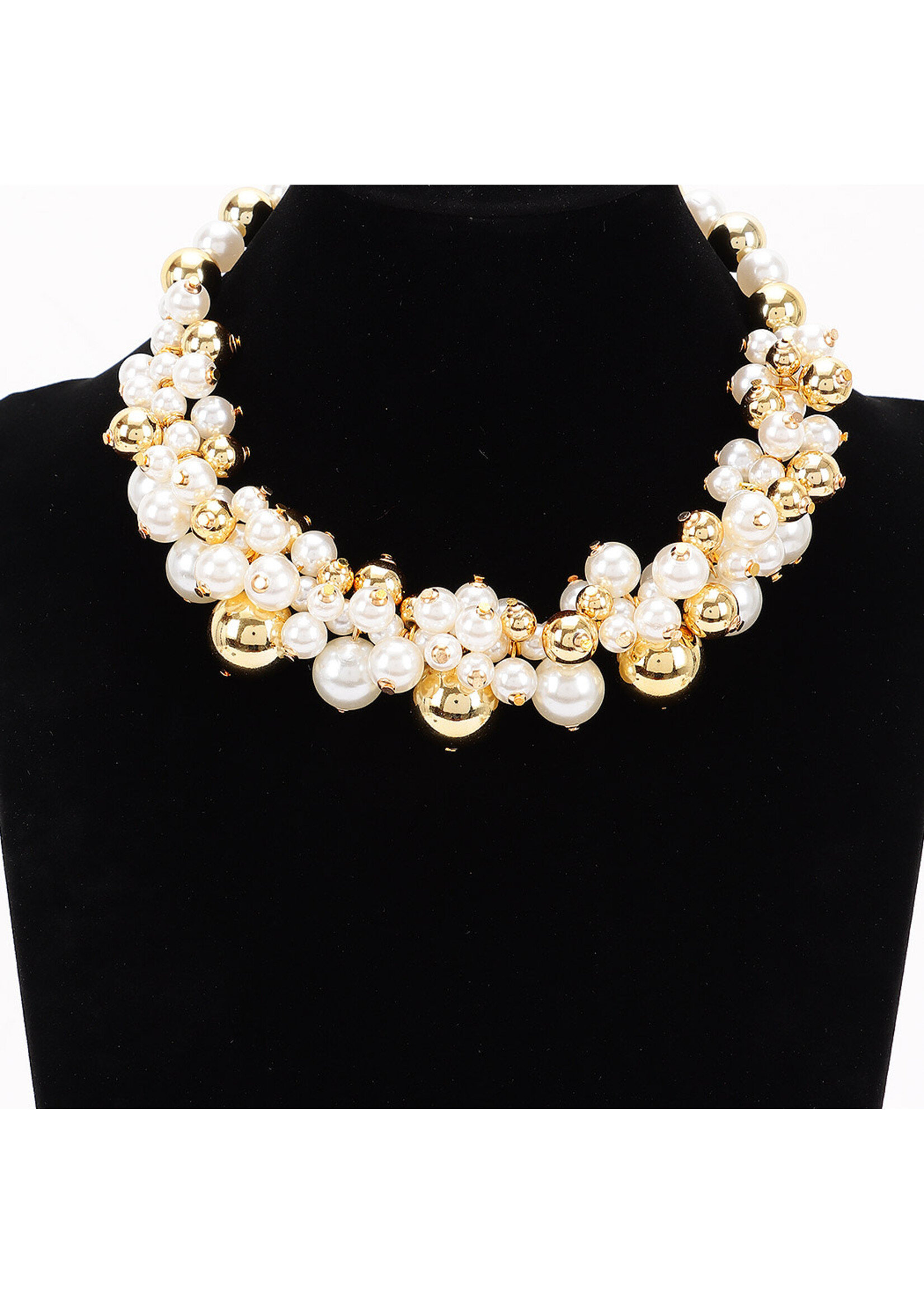Multi CCB & Pearl Necklace