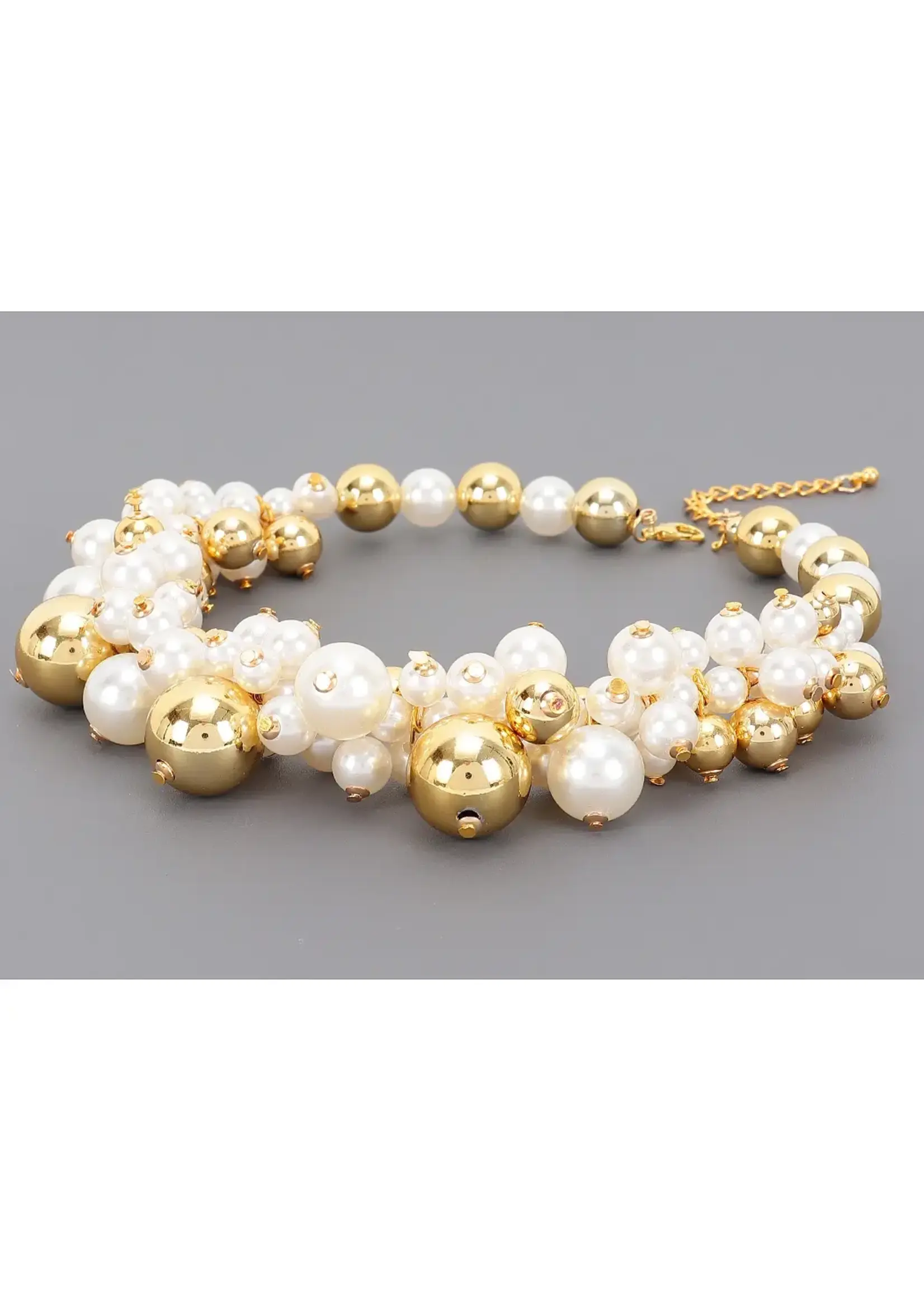 Multi CCB & Pearl Necklace