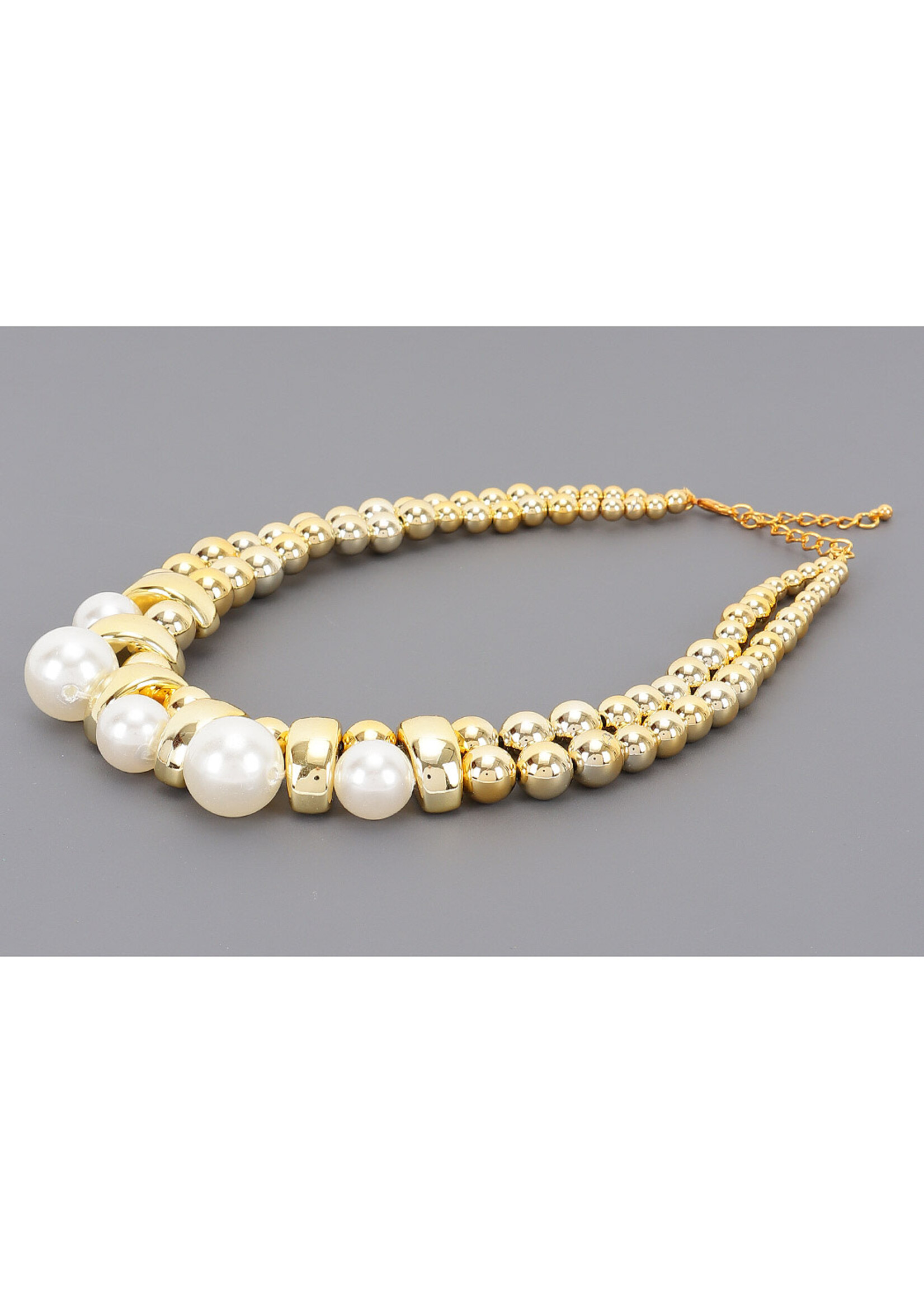 Multi CCB & Pearl Necklace