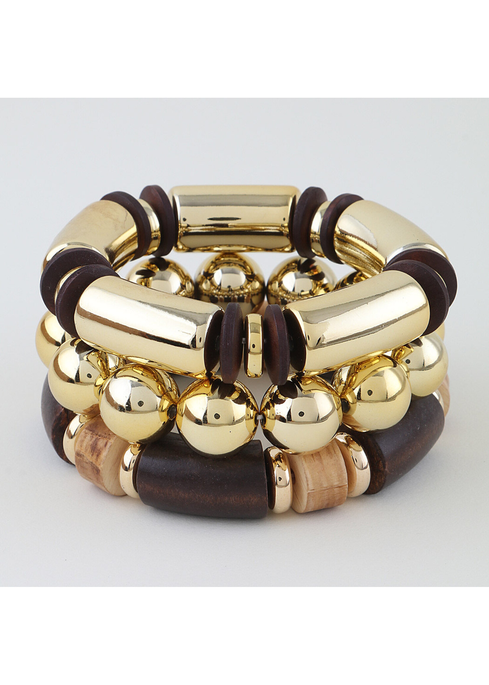Abstract Beaded Statement Cuff Bracelet