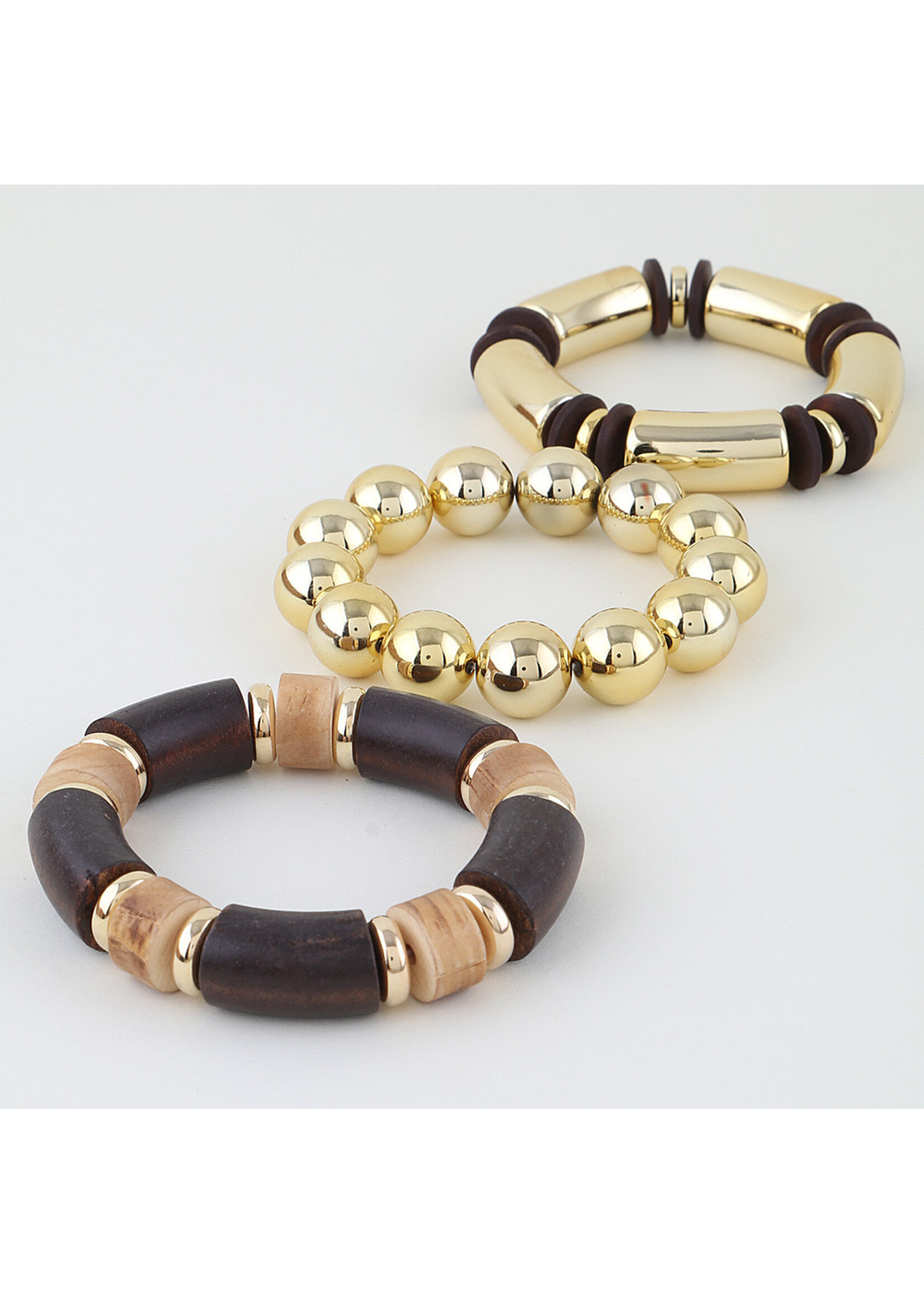 Abstract Beaded Statement Cuff Bracelet