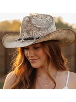 Handmade Vintage Cowboy Hat w/ Western Bull Head