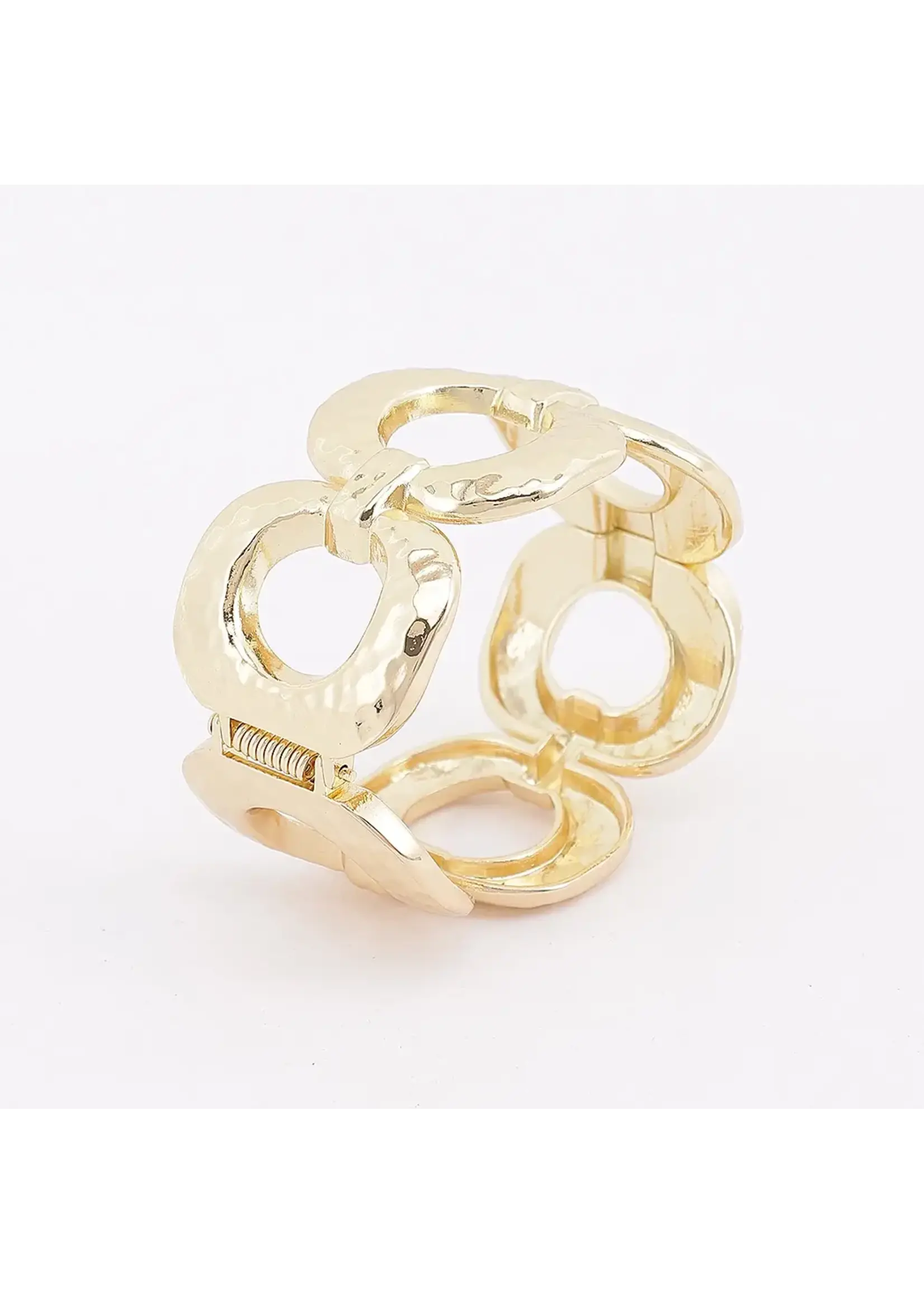 Hammered Open Link Statement Cuff