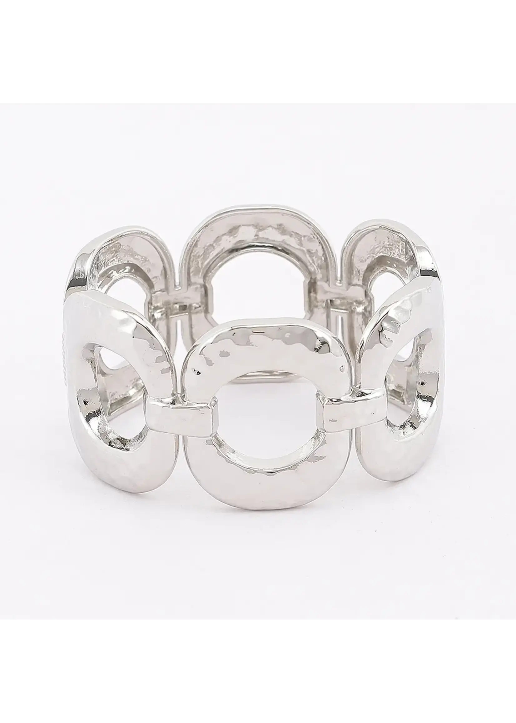 Hammered Open Link Statement Cuff
