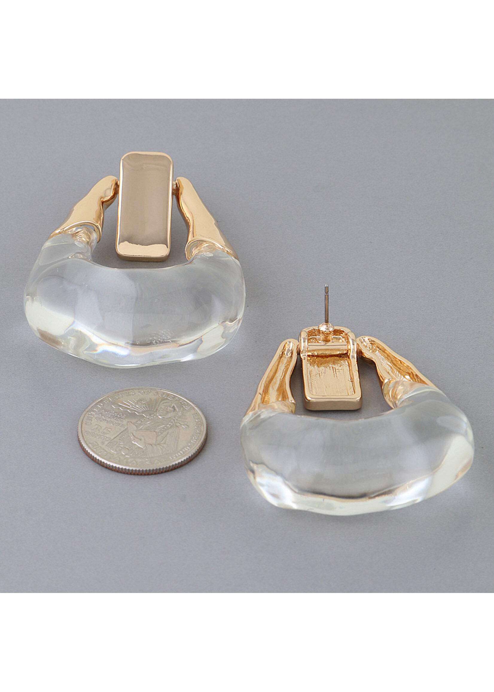 Modern Transparent Loop Earrings