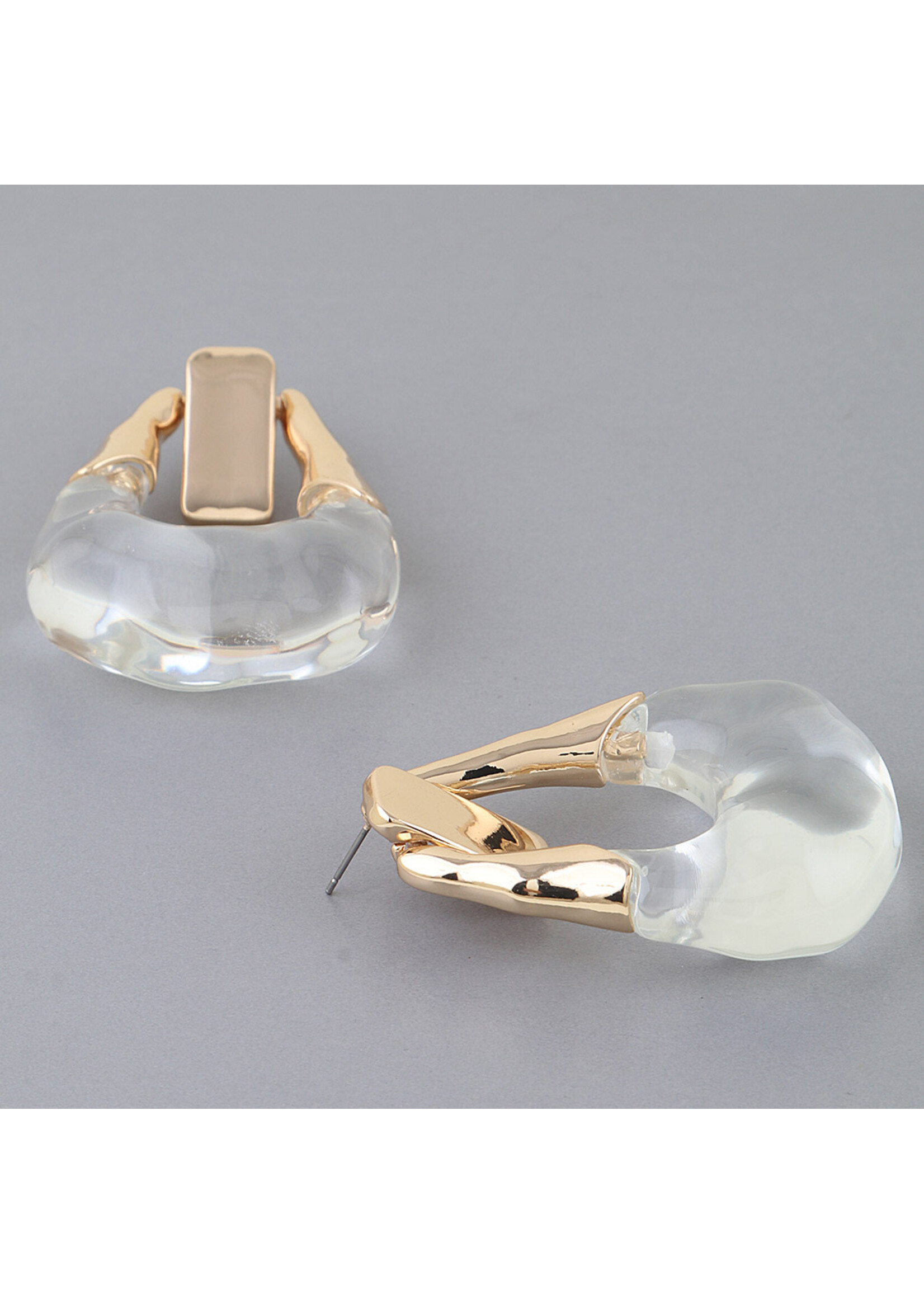 Modern Transparent Loop Earrings
