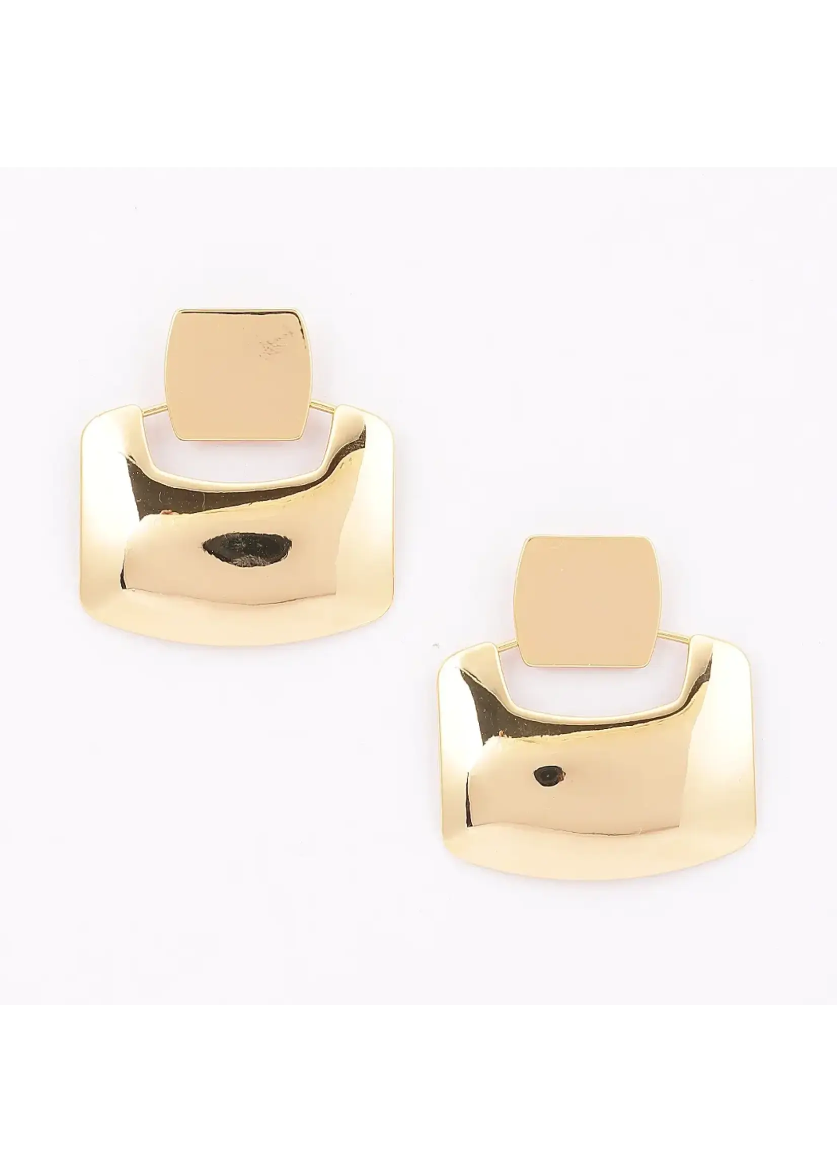 Geometric Layered Statement Earrings