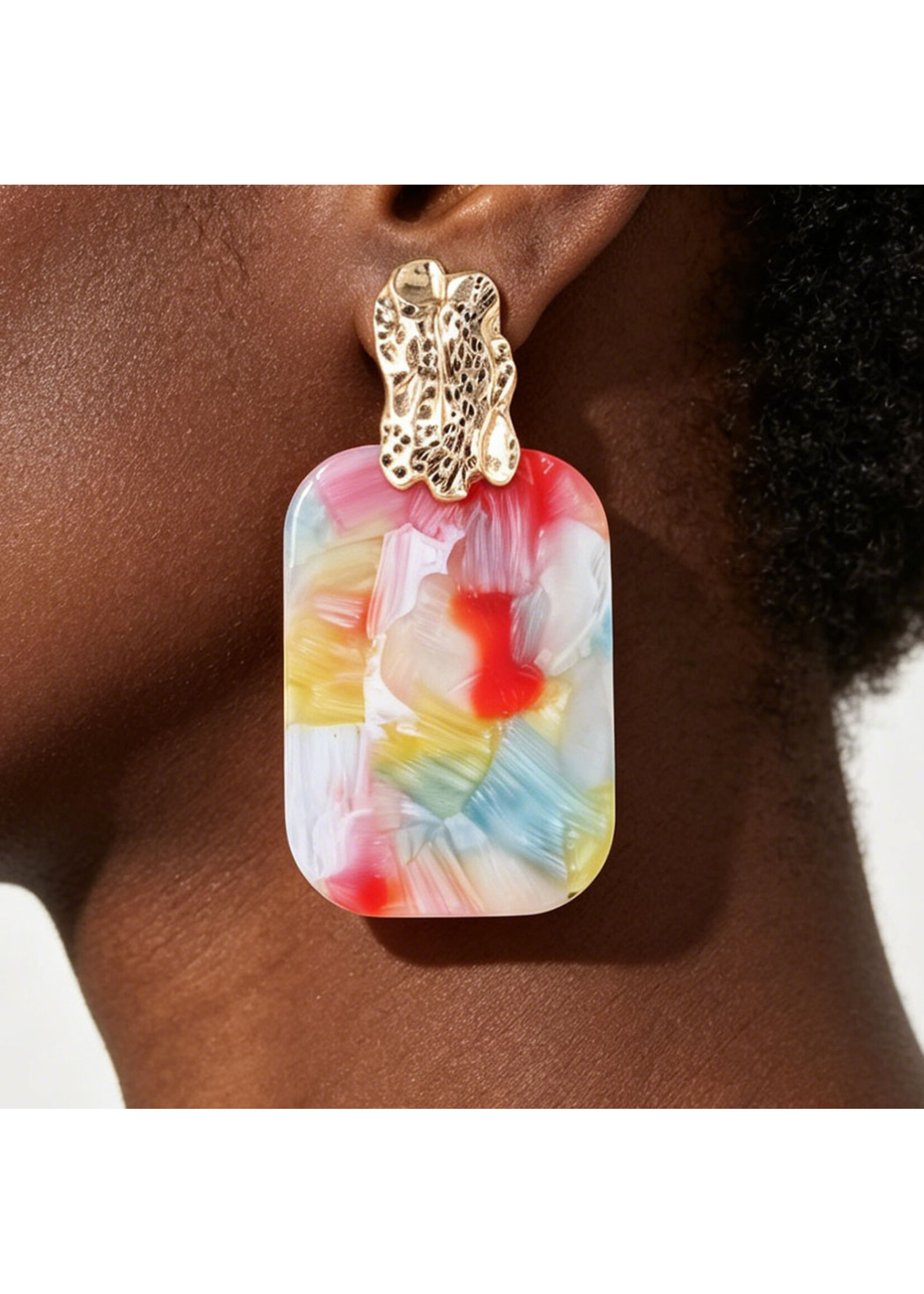 Pastel Grain Fashion Earrings