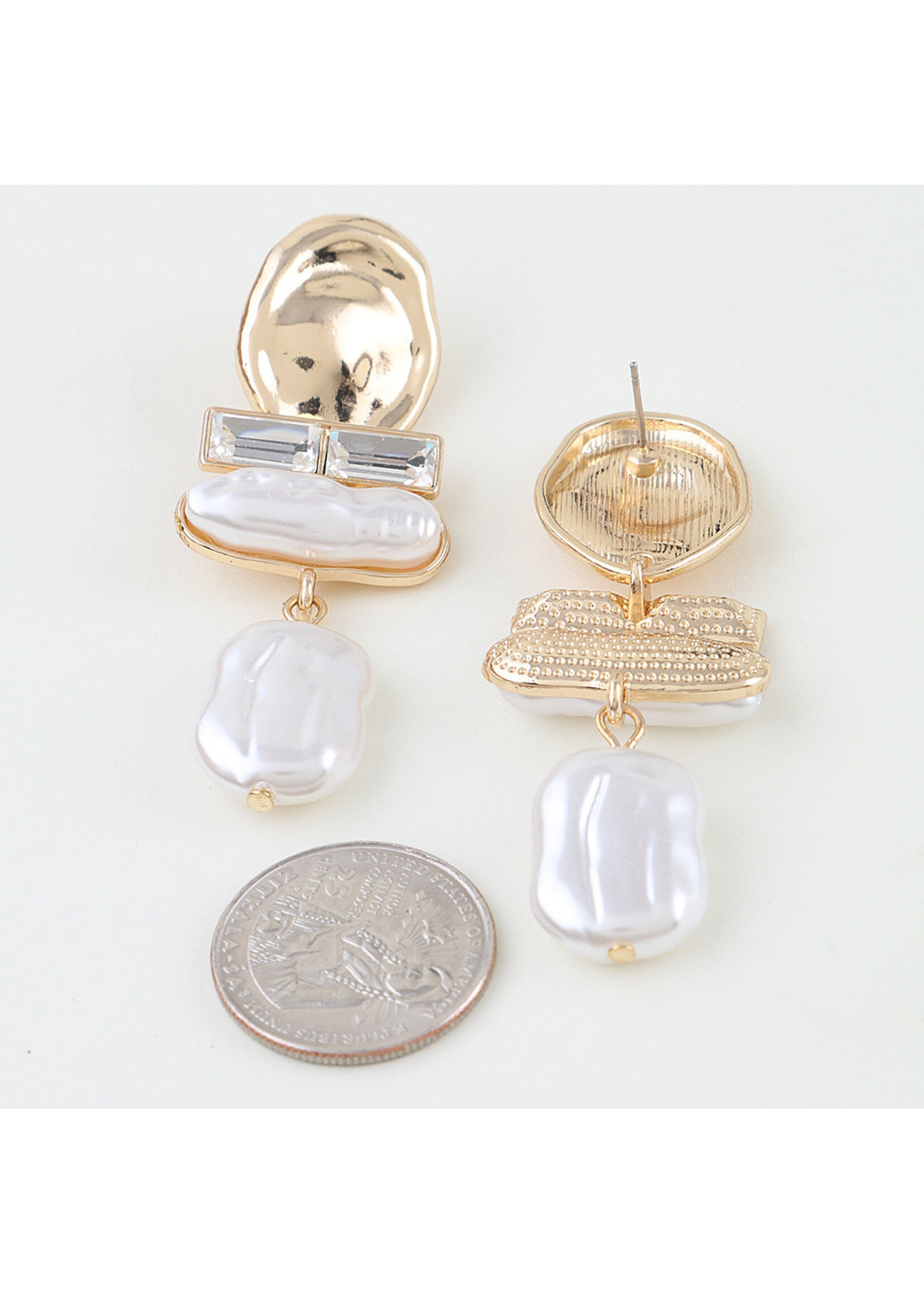Multi Modern Stone Drop Earrings