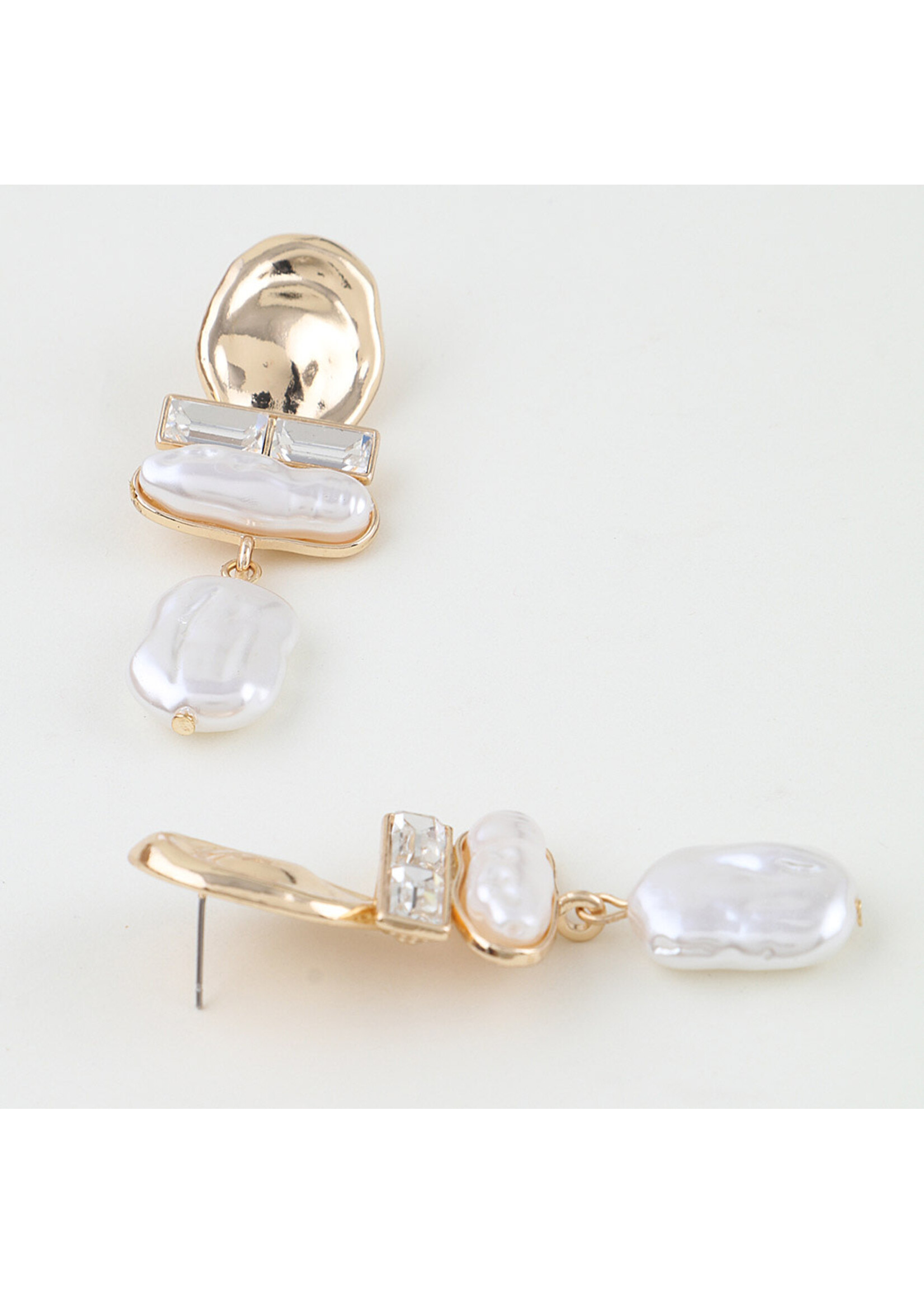 Multi Modern Stone Drop Earrings