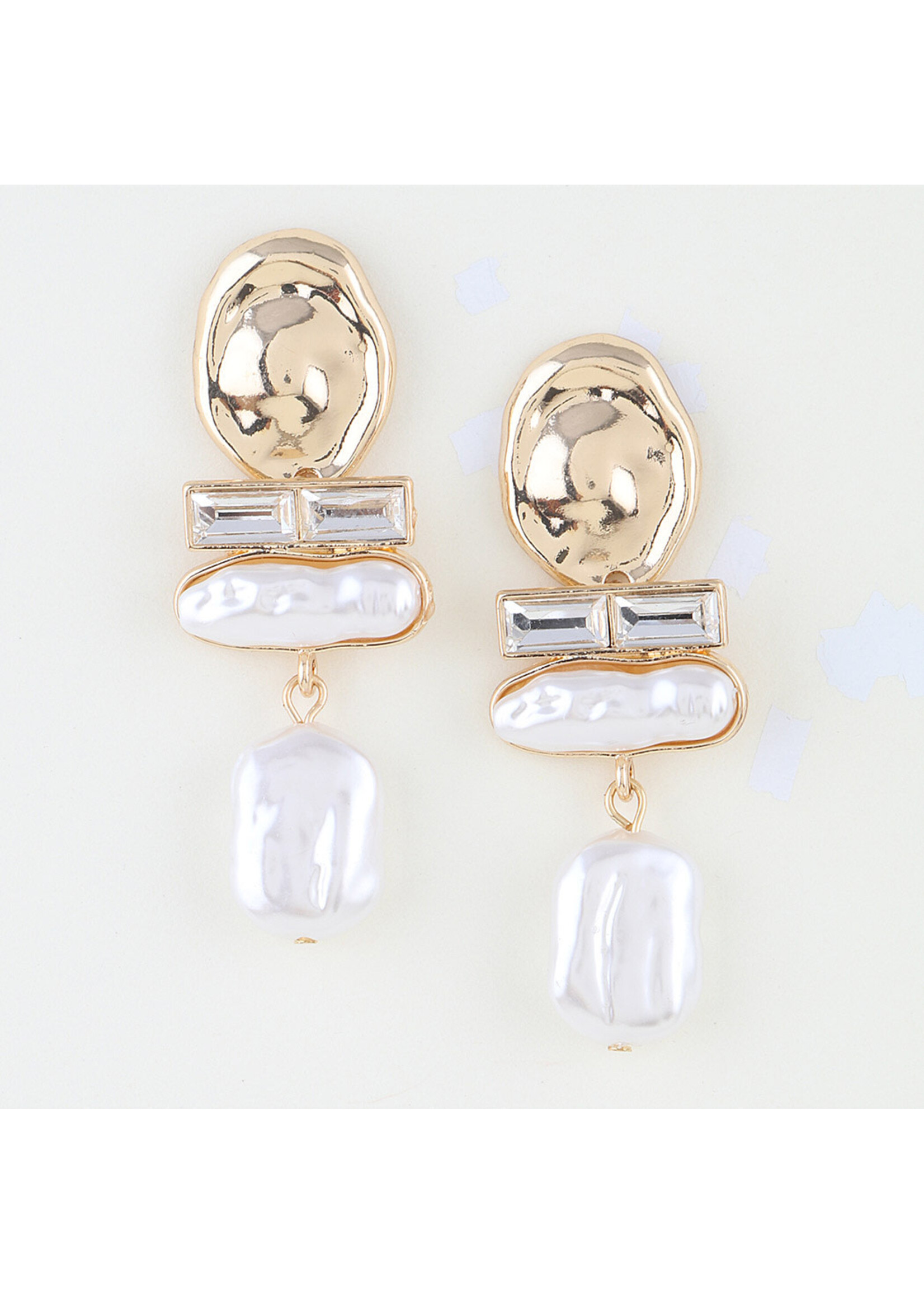 Multi Modern Stone Drop Earrings