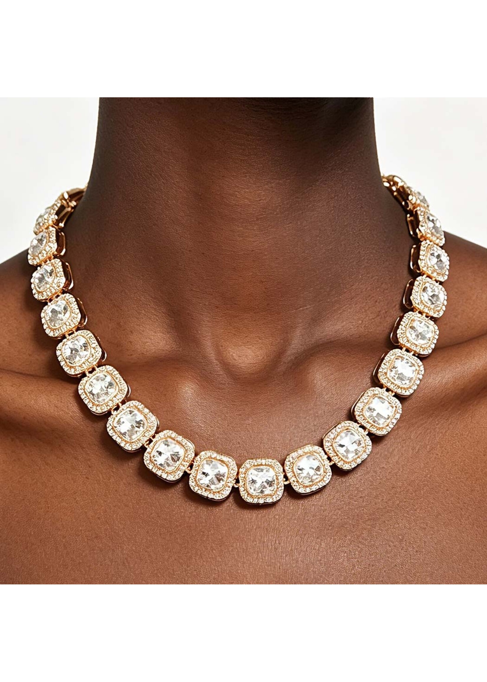 Rhinestone Chain Necklace