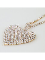 Bejewelled Heart Statement Necklace