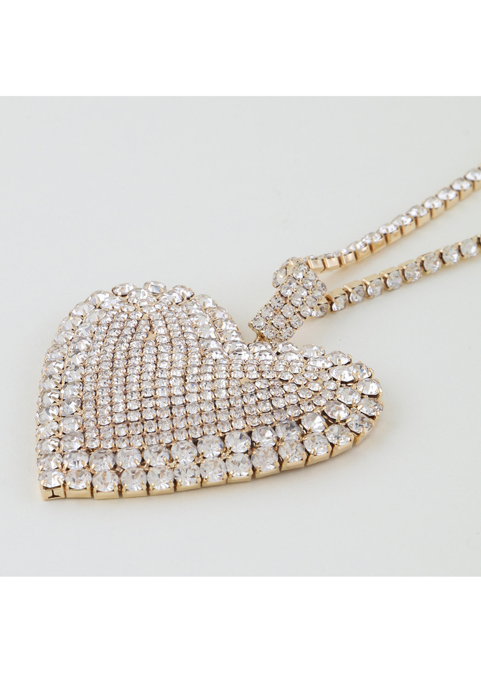 Bejewelled Heart Statement Necklace