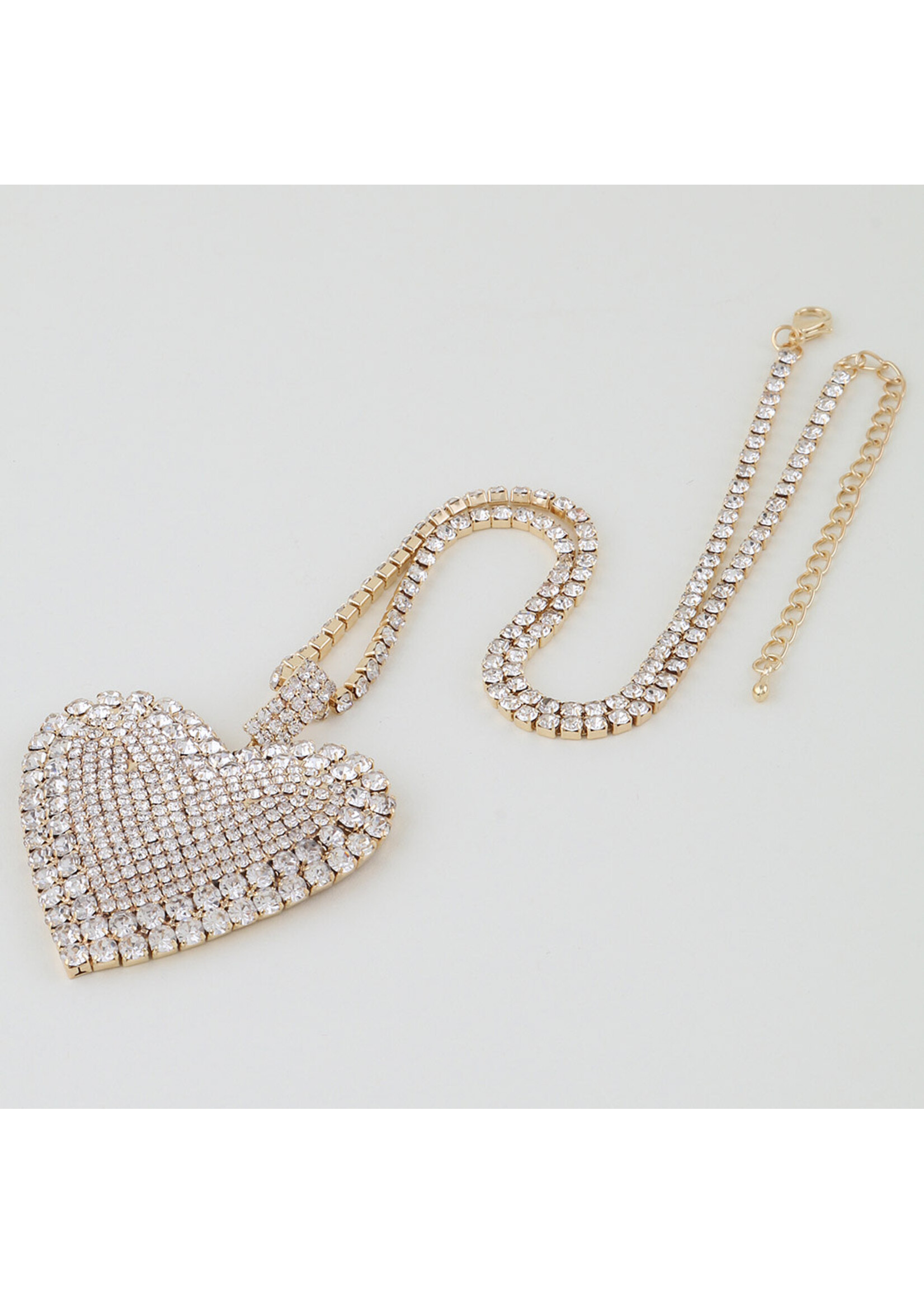 Bejewelled Heart Statement Necklace