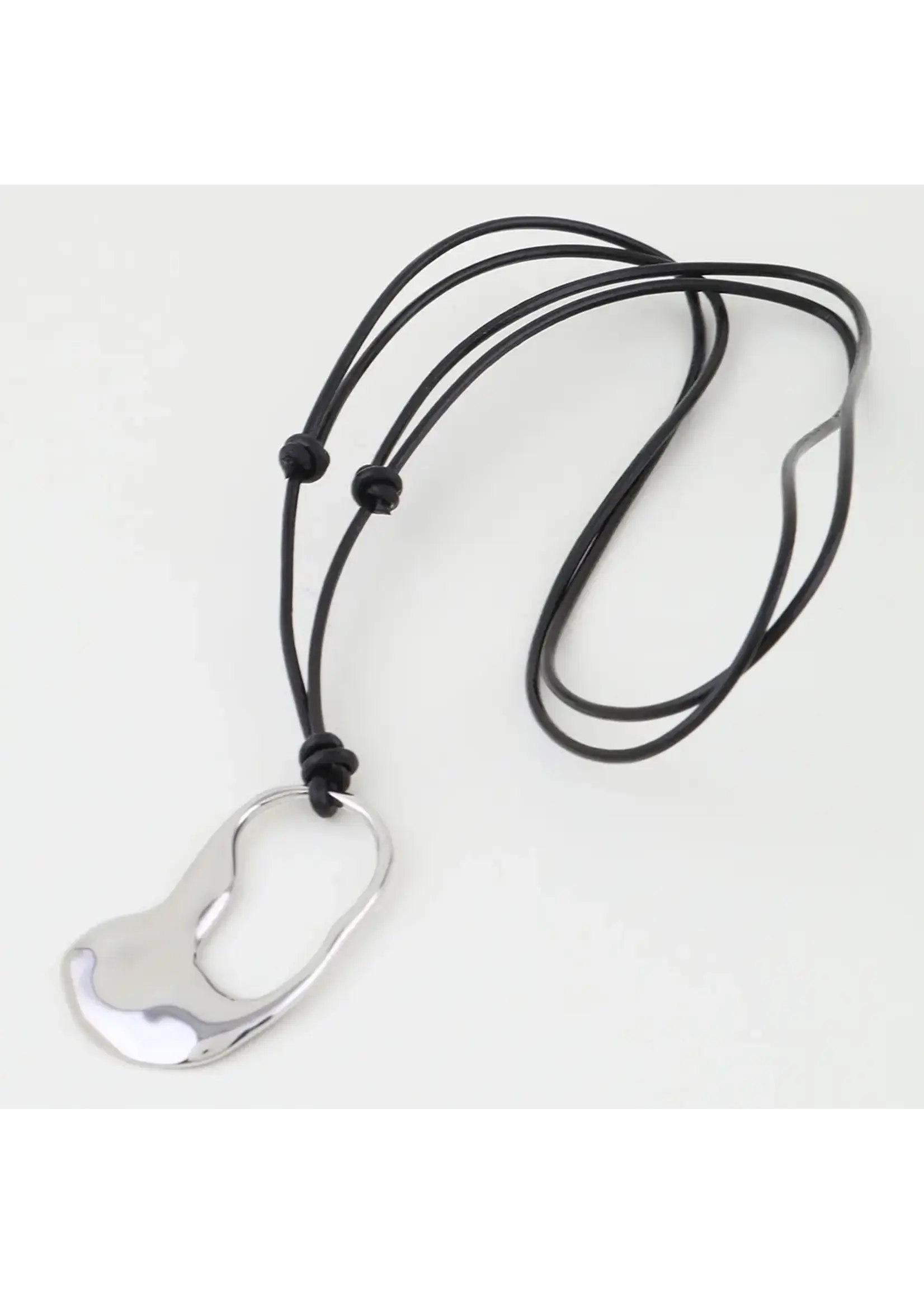 Abstract Open Frame Necklace