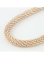Bejeweled Modern Statement Choker Necklace