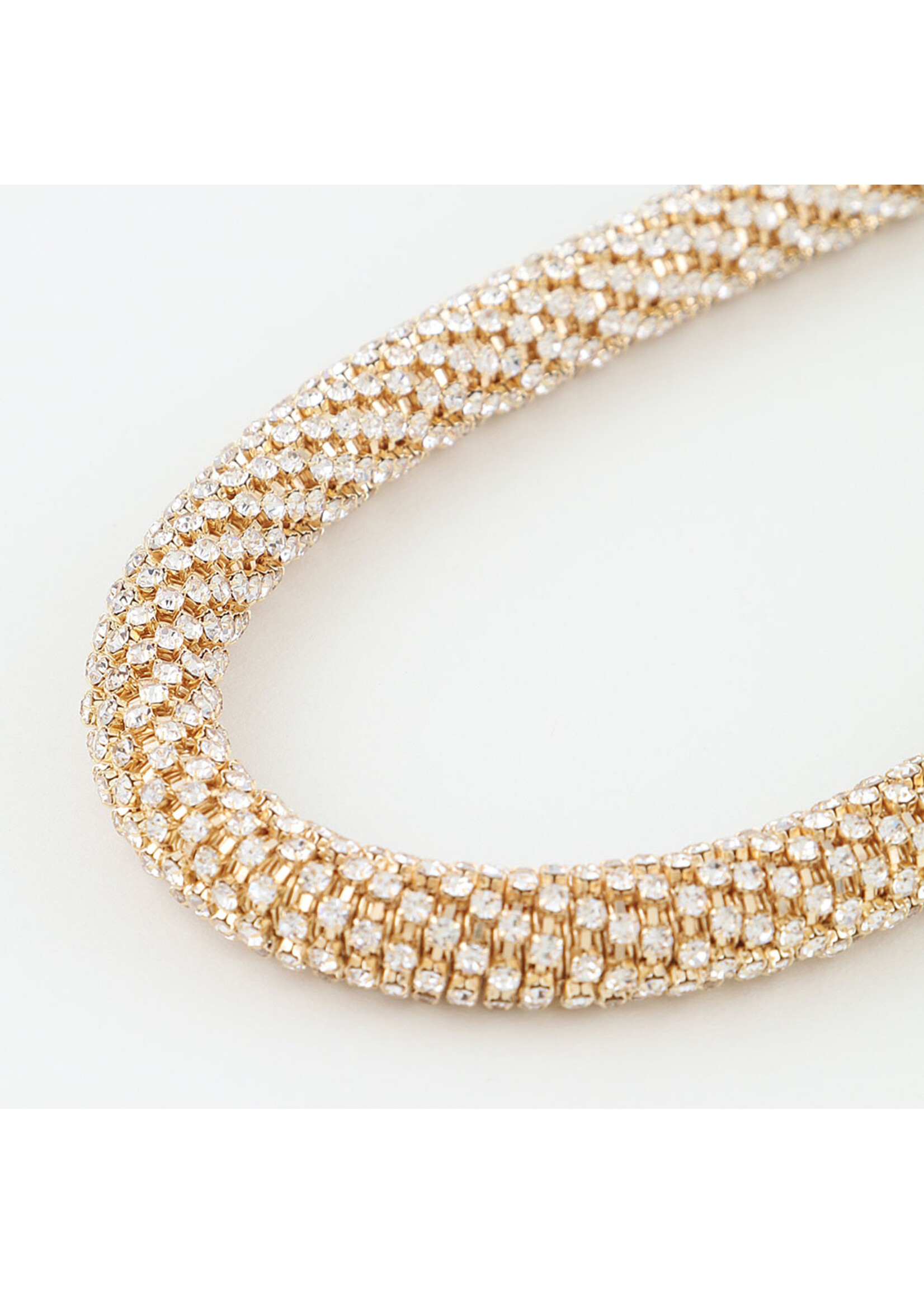 Bejeweled Modern Statement Choker Necklace