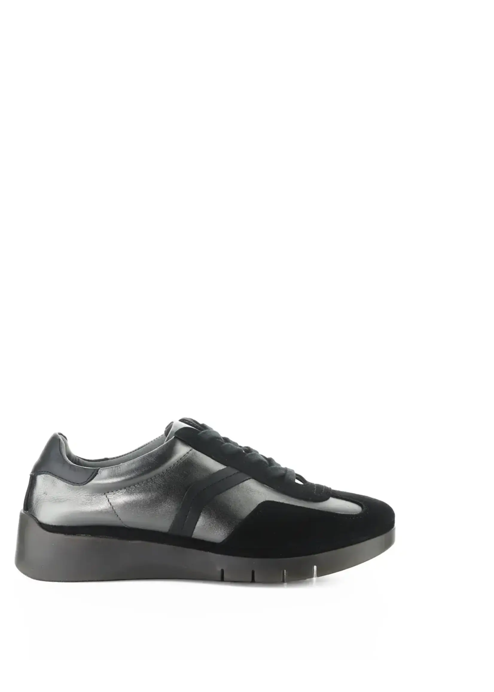 Lyrox Anthracite Metallic Leather Shoe