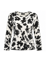 Moffi International Moffi Textured Leopard Print Sweater