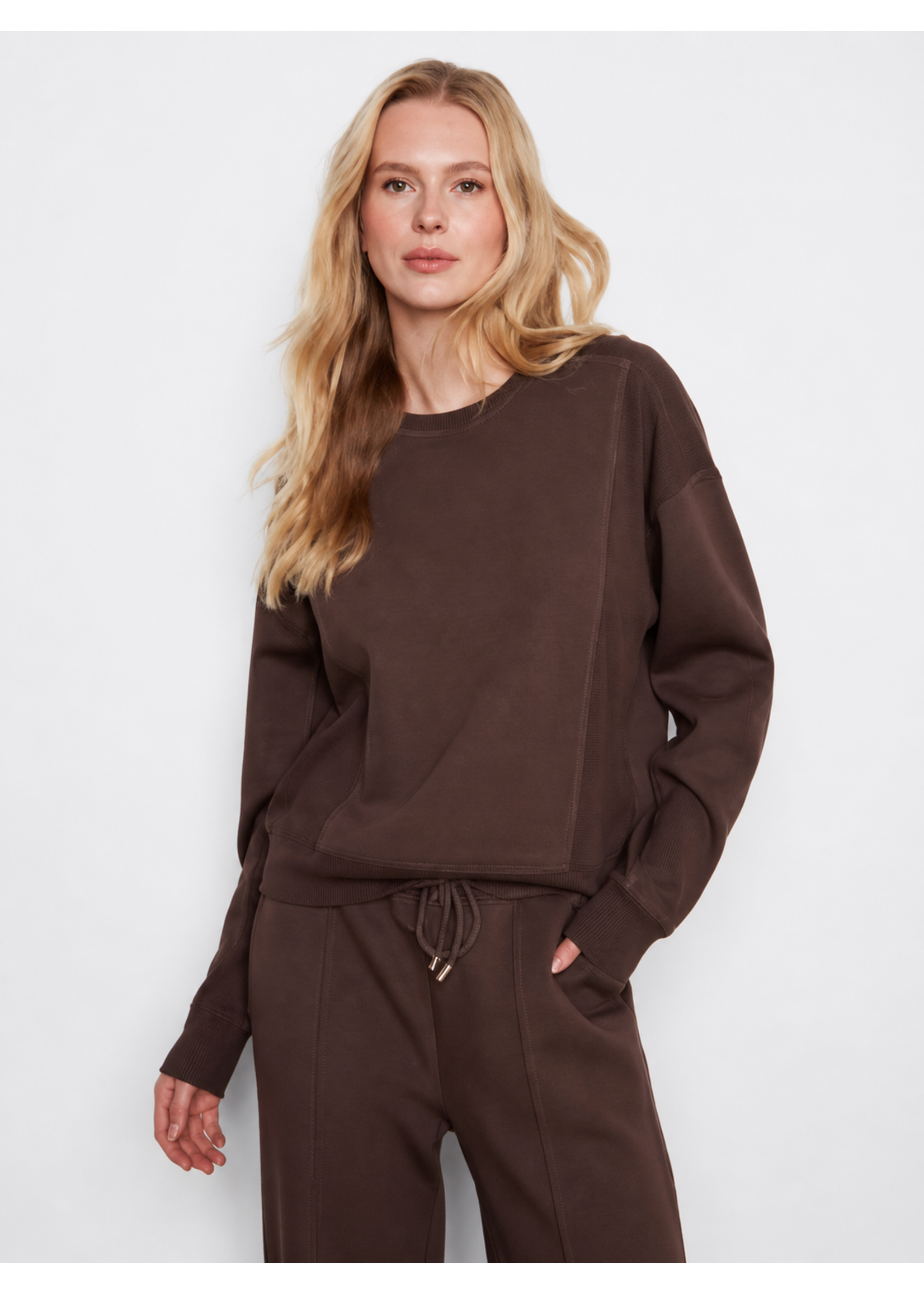 Charlie B Charlie B Crewneck Soft Scuba Top