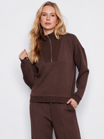 Charlie B Charlie B Half Zip Collar Sweatshirt