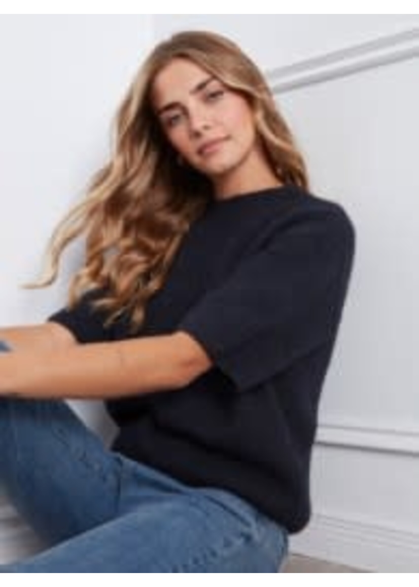 Charlie B Charlie B Elbow Sleeve Balloon Sweater