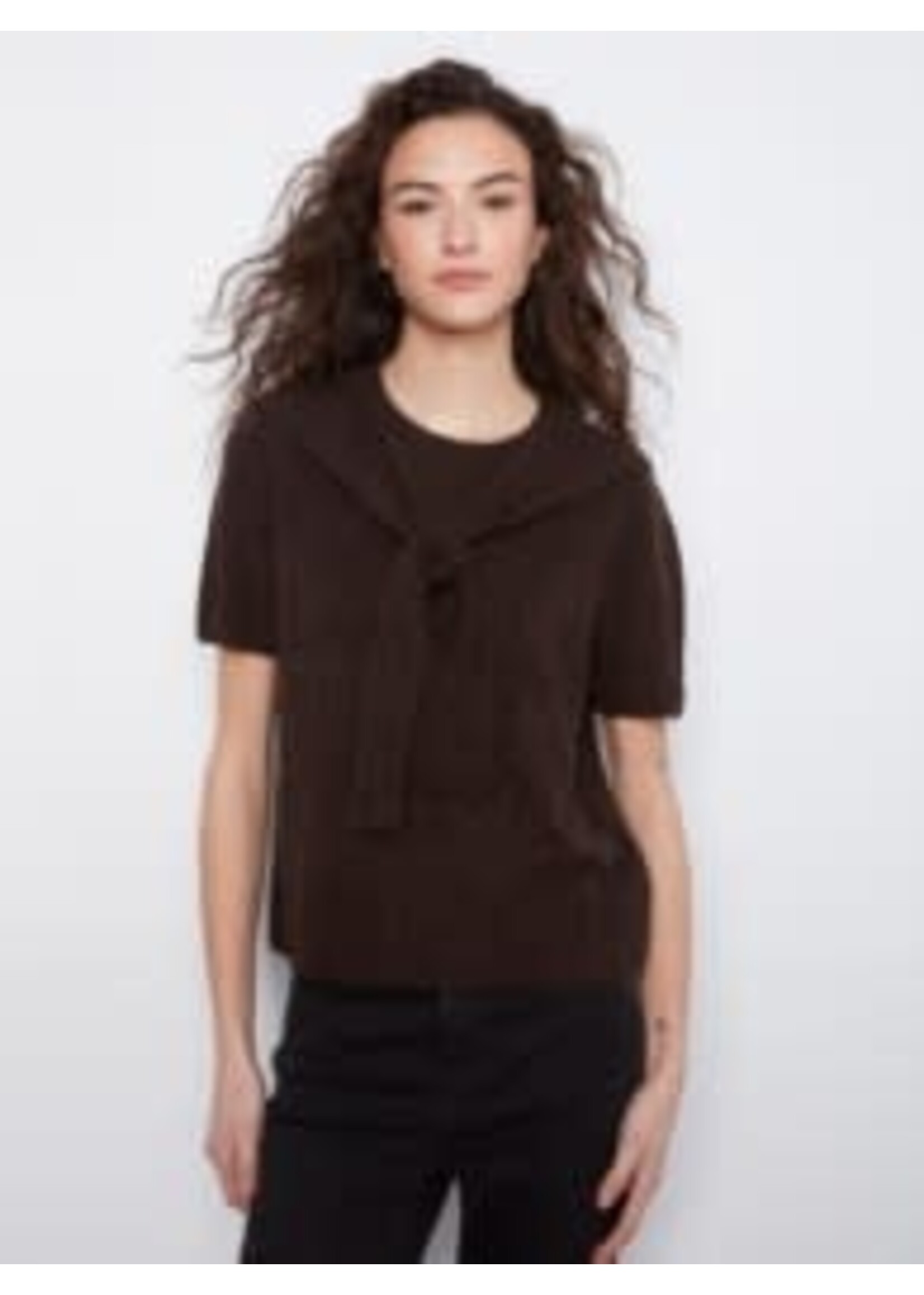 Charlie B Charlie B  Short Sleeve Crew Neck Sweater Combo