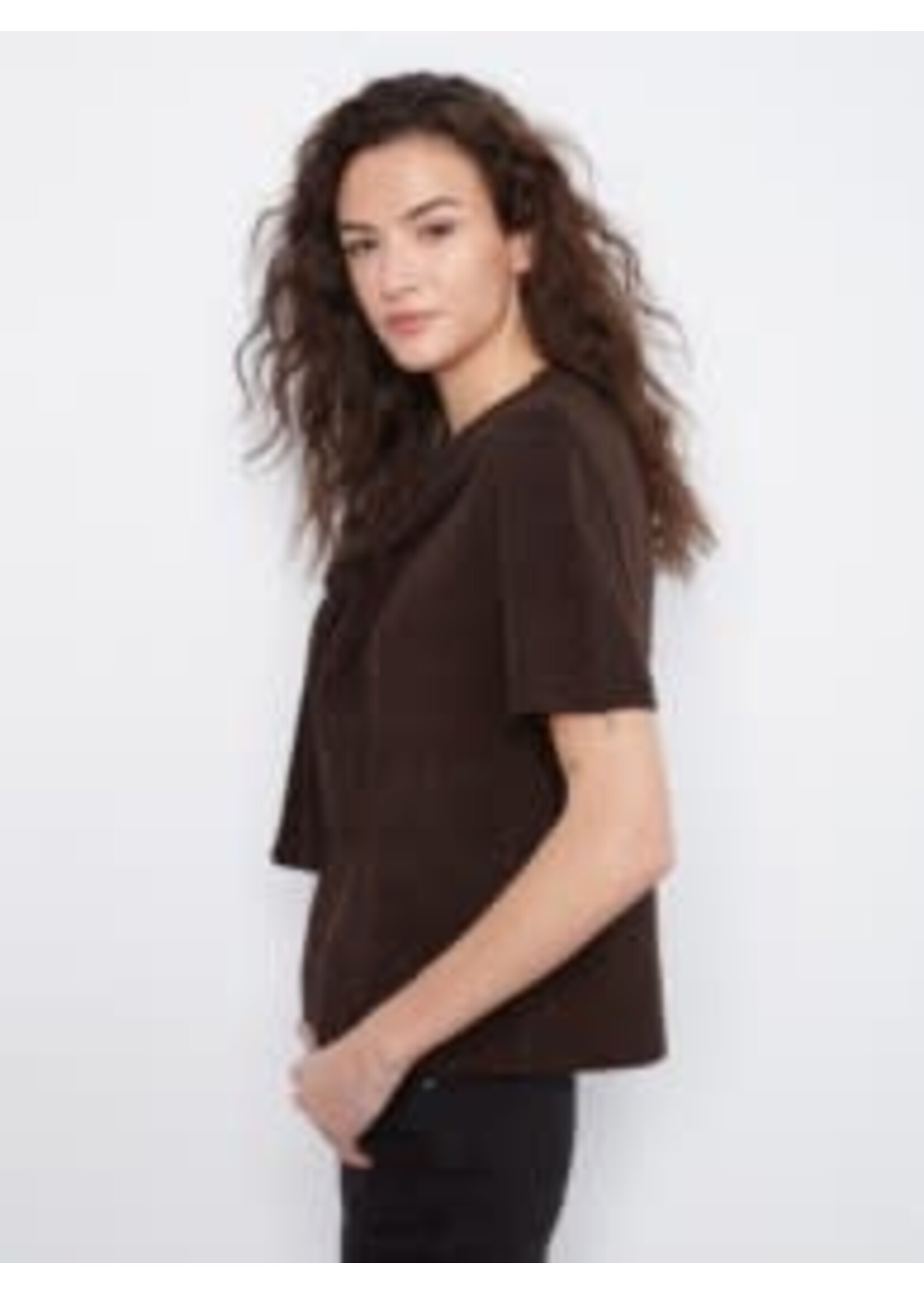 Charlie B Charlie B  Short Sleeve Crew Neck Sweater Combo