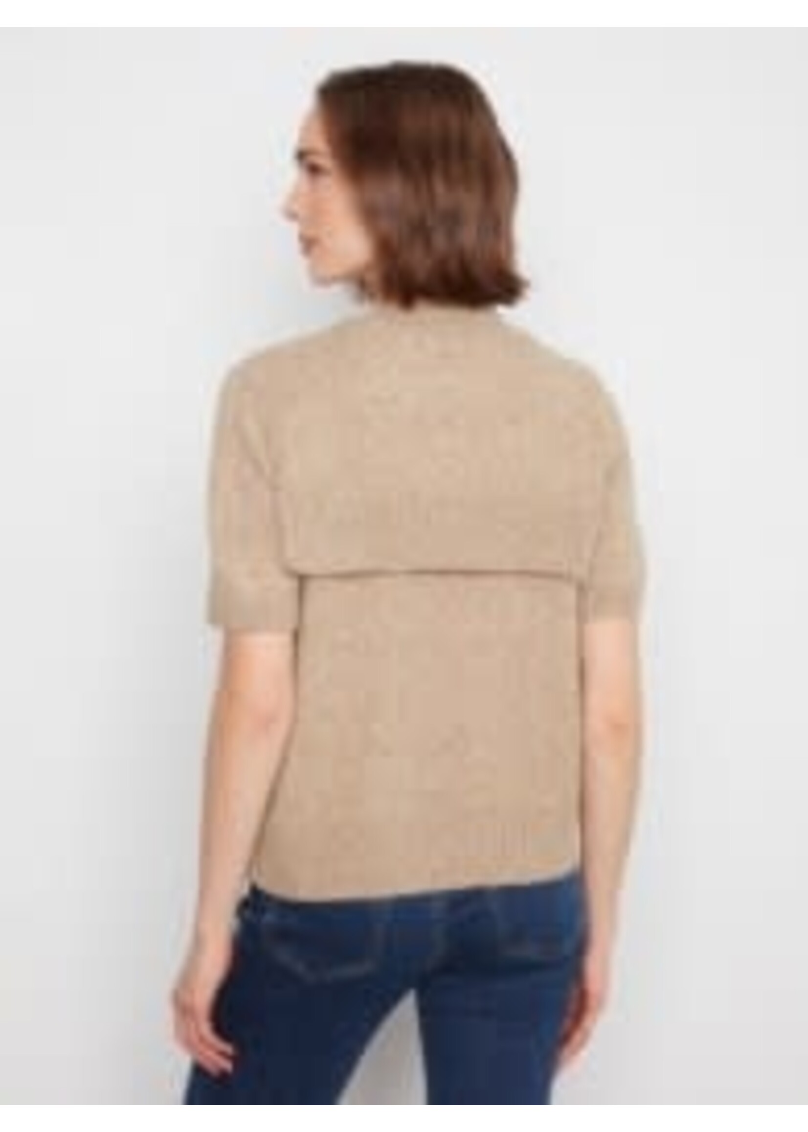 Charlie B Charlie B  Short Sleeve Crew Neck Sweater Combo