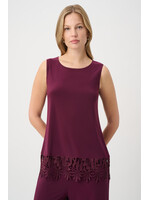 Joseph Ribkoff JR Lace Hem Sleeveless Top