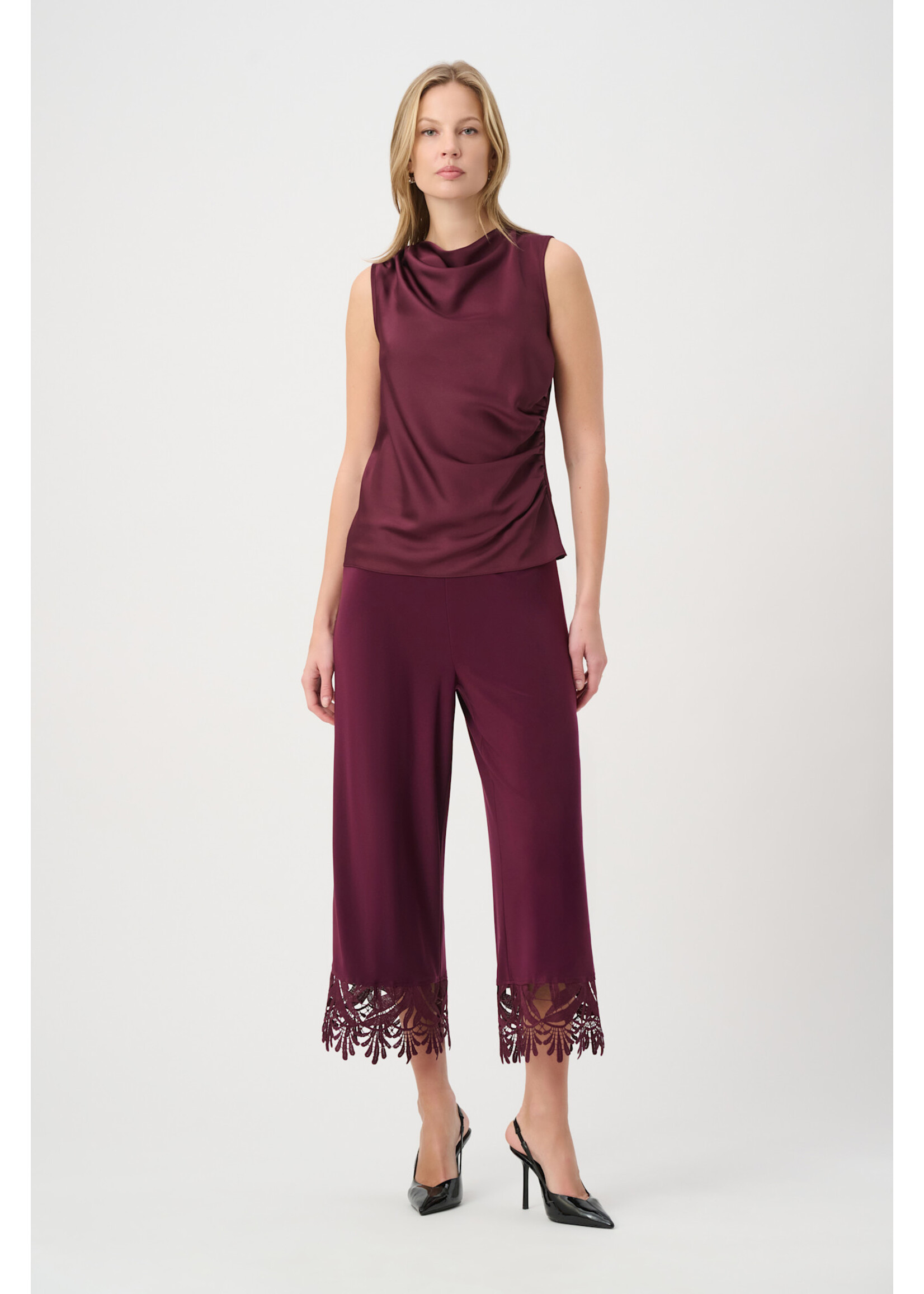 Joseph Ribkoff JR Lace Hem Culotte Pants