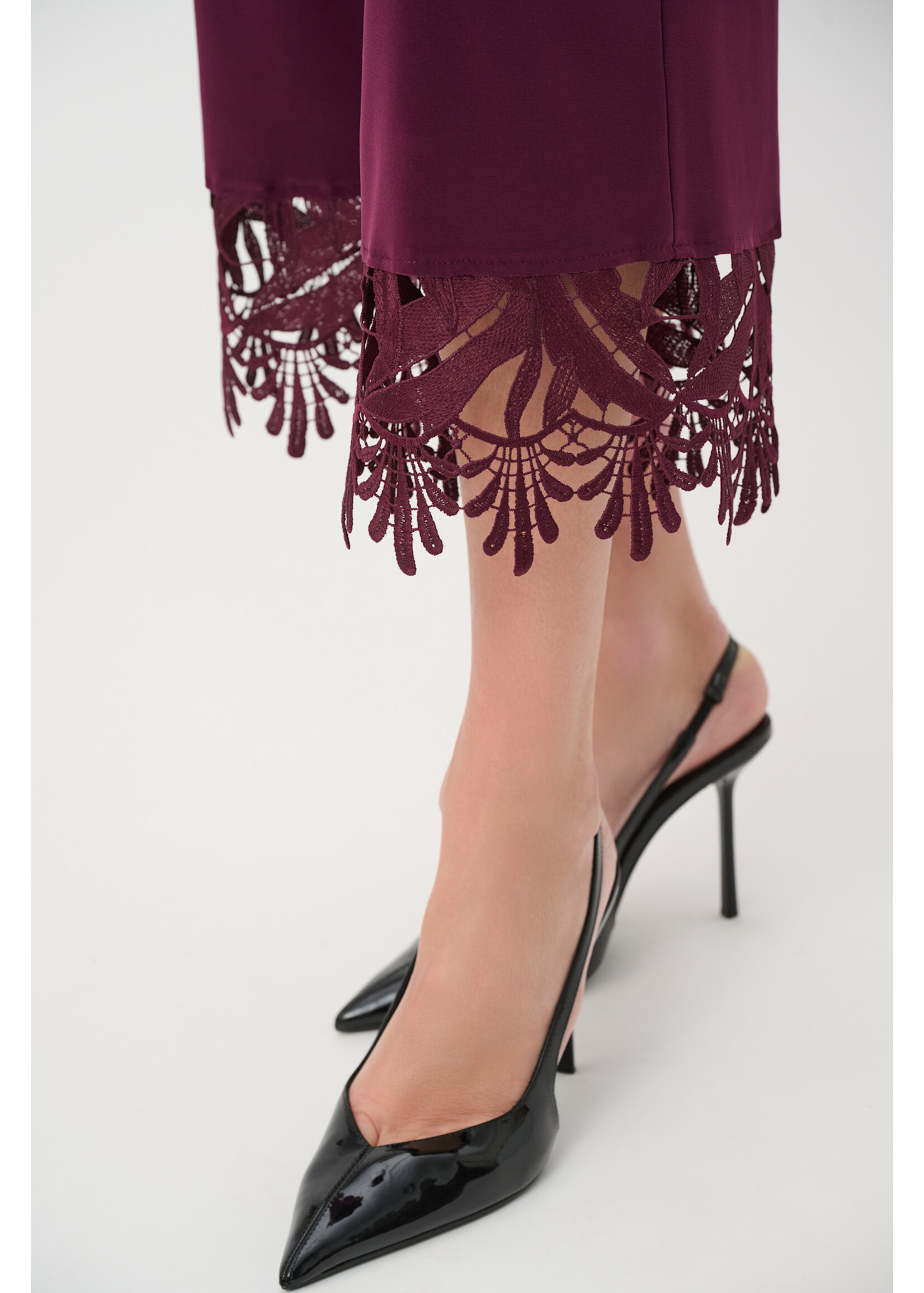 Joseph Ribkoff JR Lace Hem Culotte Pants