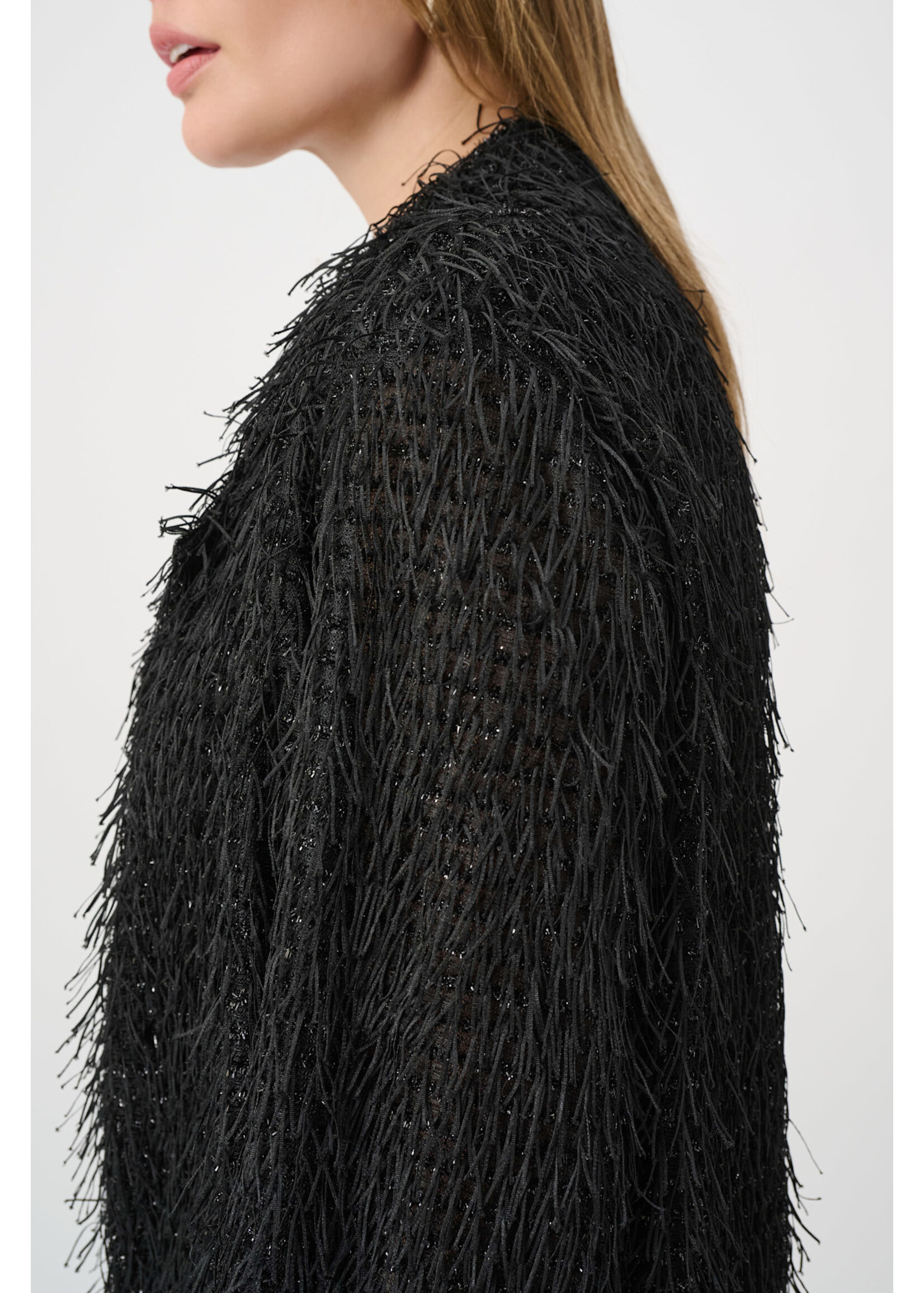 Joseph Ribkoff JR Fringed Short Blazer
