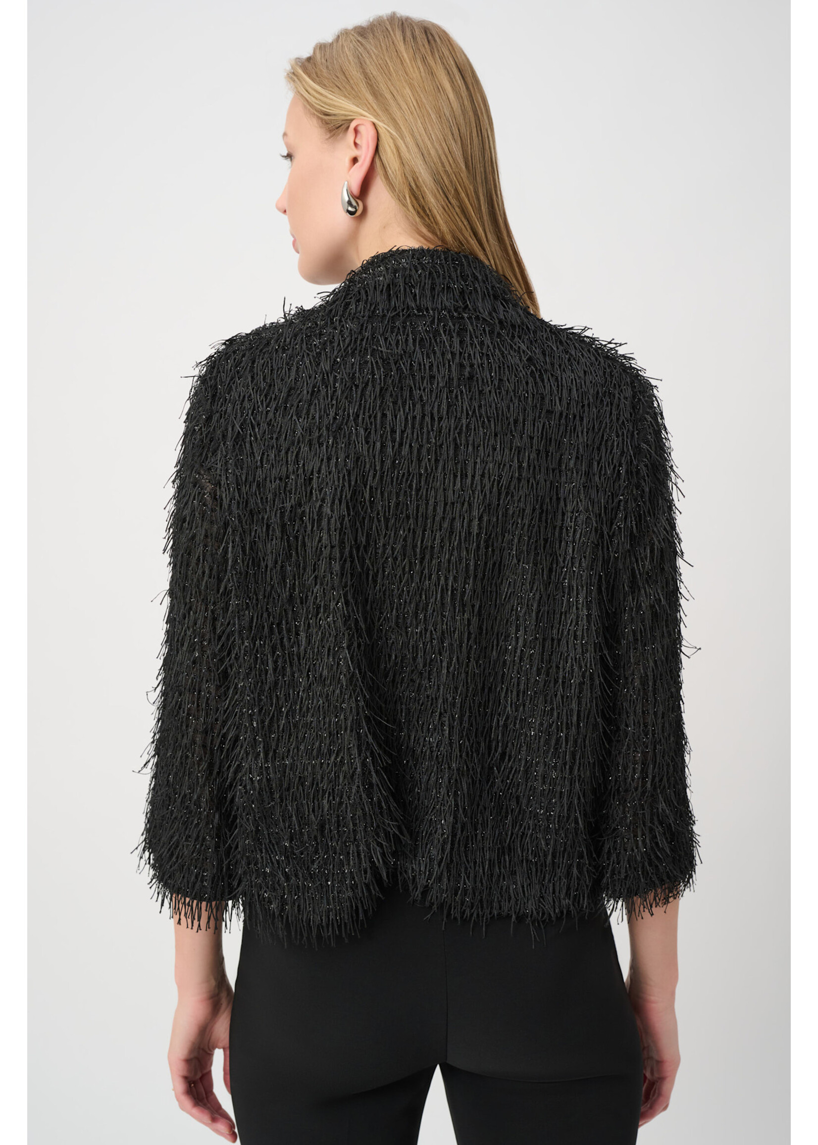 Joseph Ribkoff JR Fringed Short Blazer