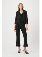 Joseph Ribkoff JR Fringed Flared Pants