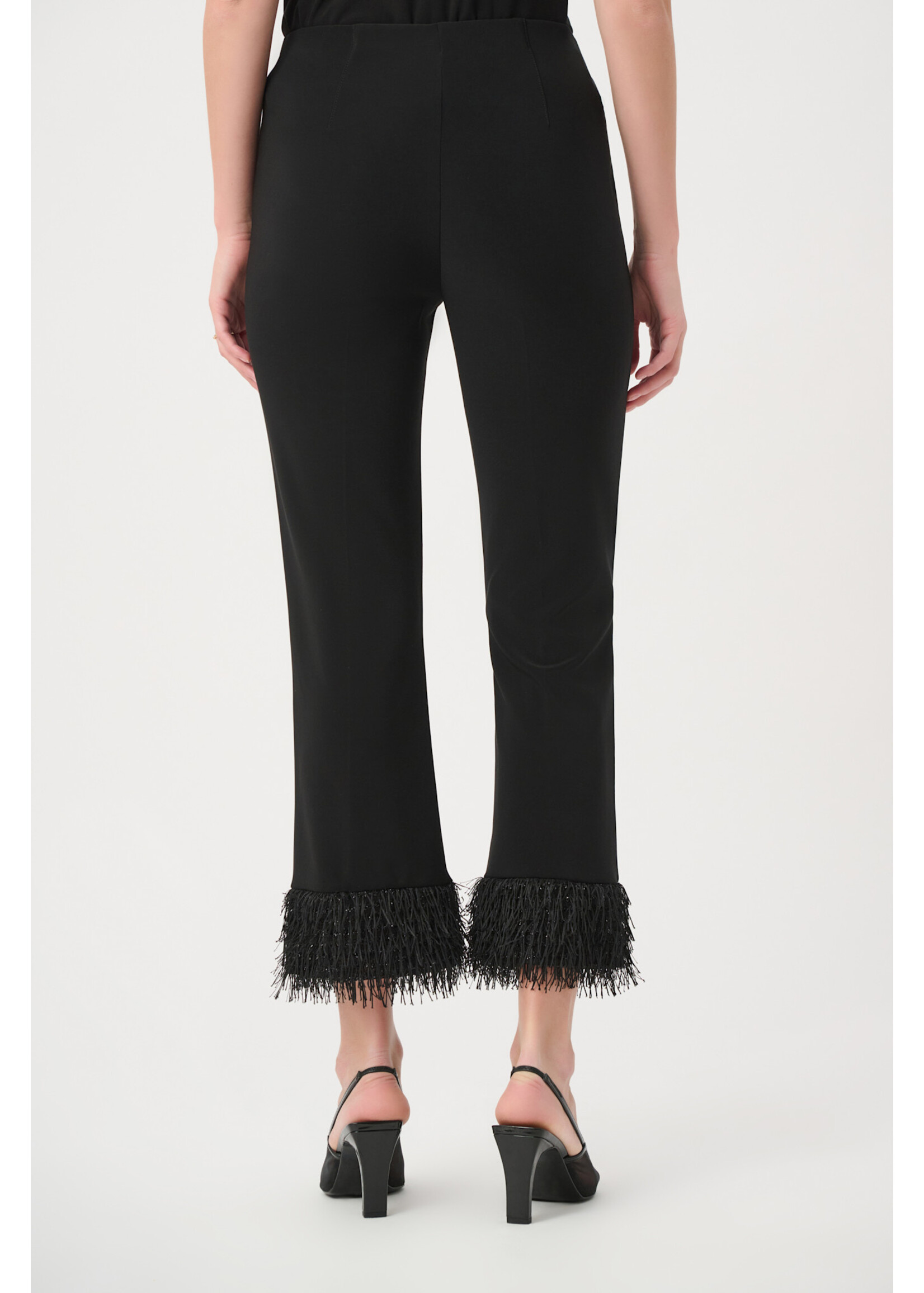Joseph Ribkoff JR Fringed Flared Pants
